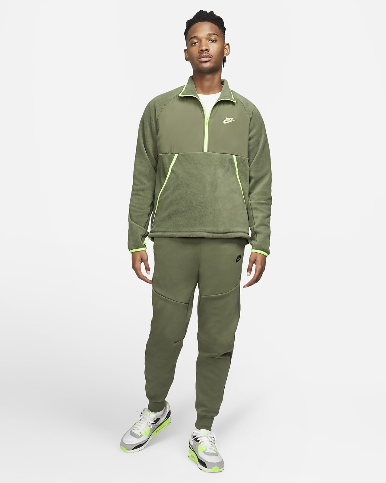 nike half zip top mens