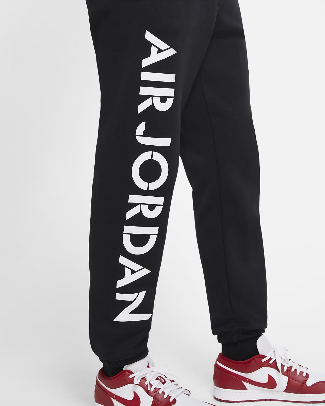 jordan red fleece pants