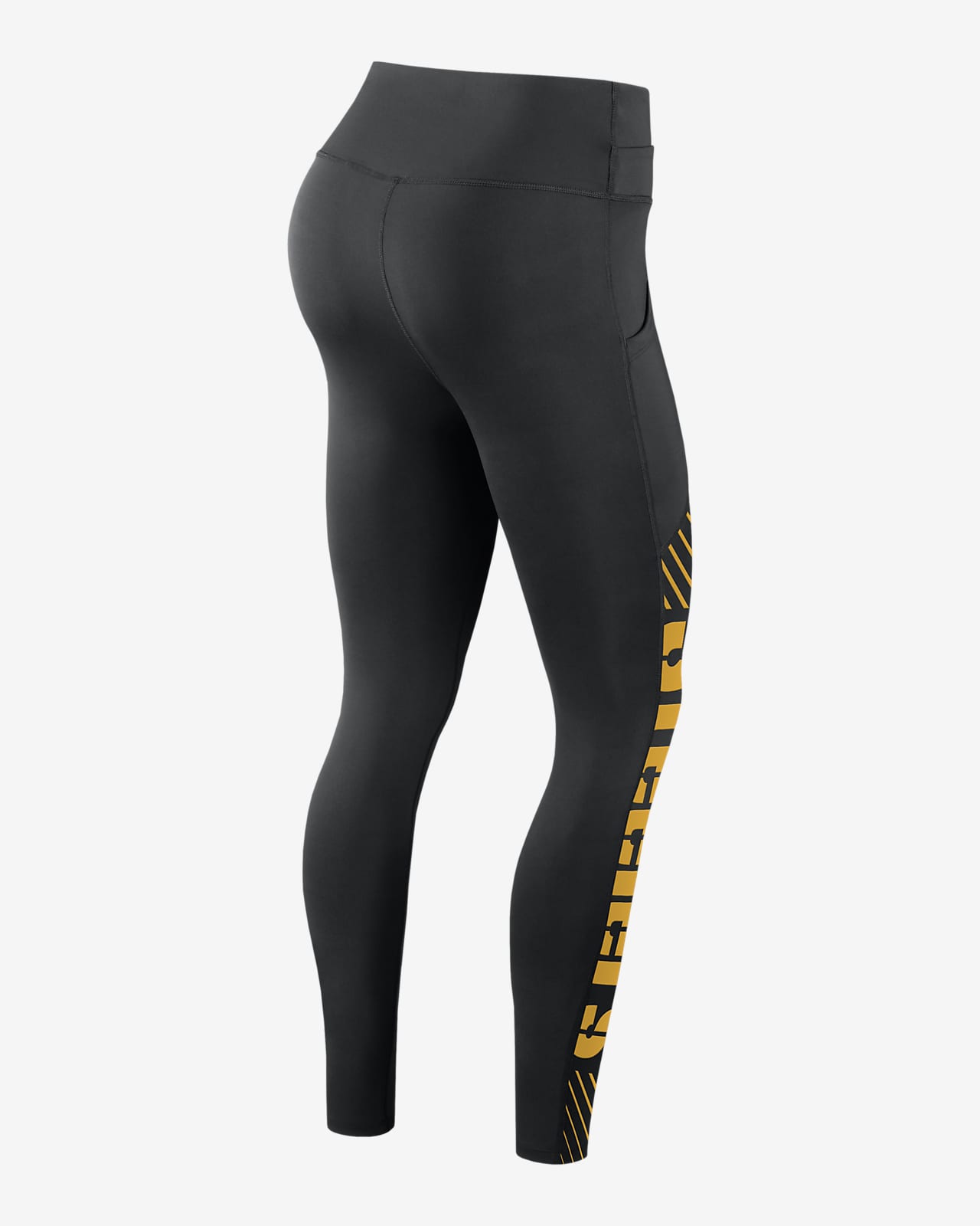 Leggings negros de rendimiento para mujer Nike Pittsburgh Steelers