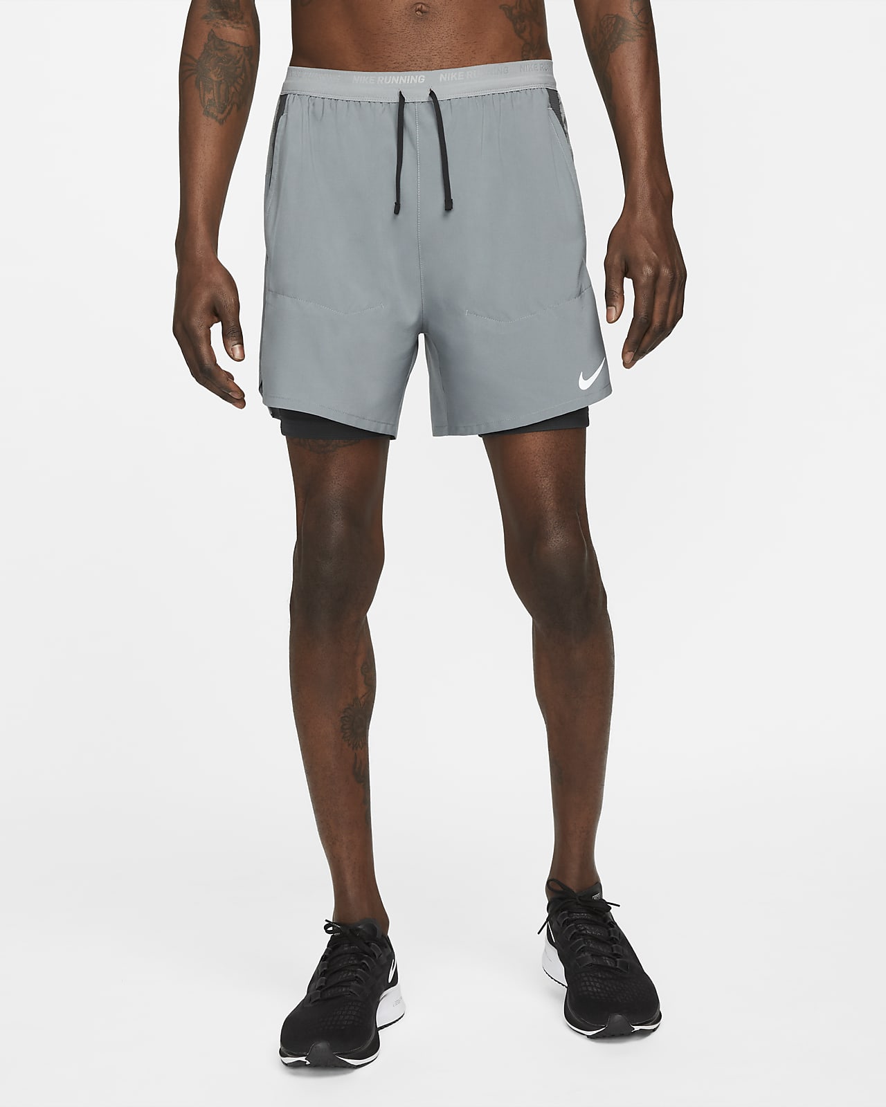 Ανδρικό υβριδικό σορτς για τρέξιμο Dri-FIT Nike Stride 13 cm