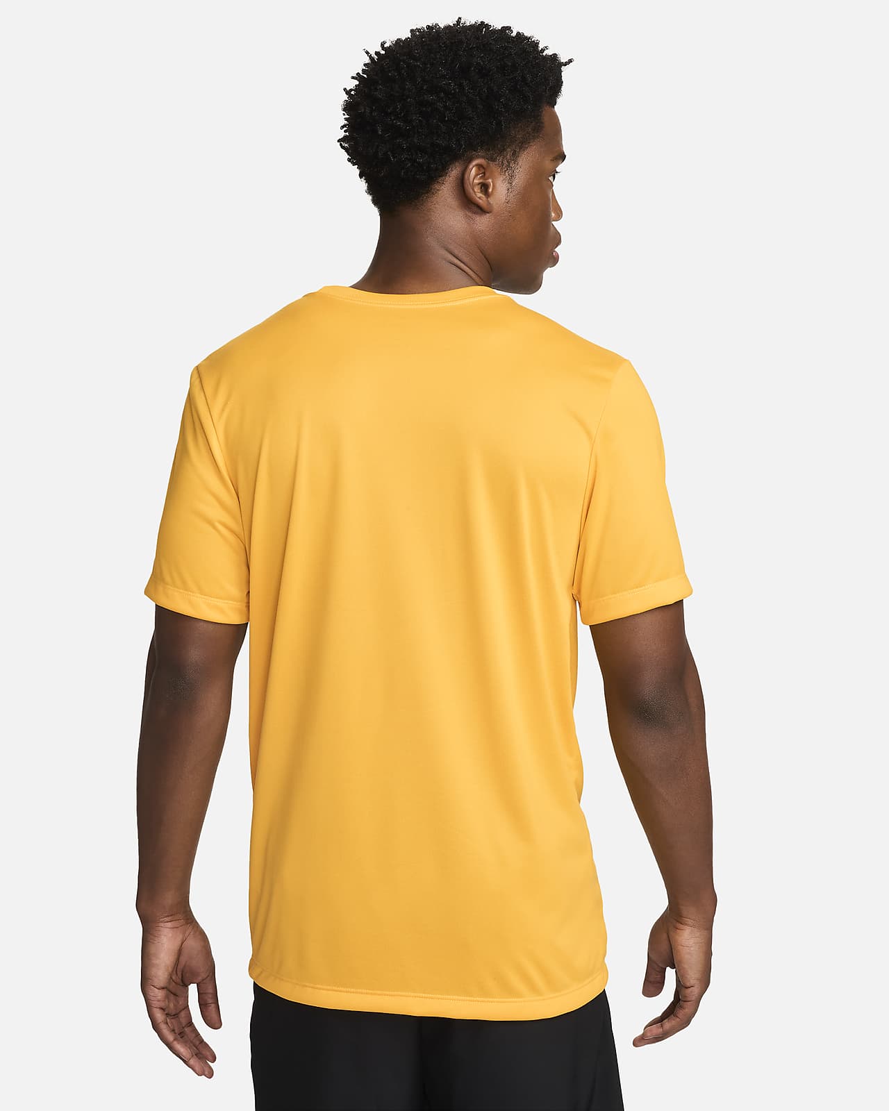 Nike Womens Dri-Fit Yoga T-Shirt Orange L