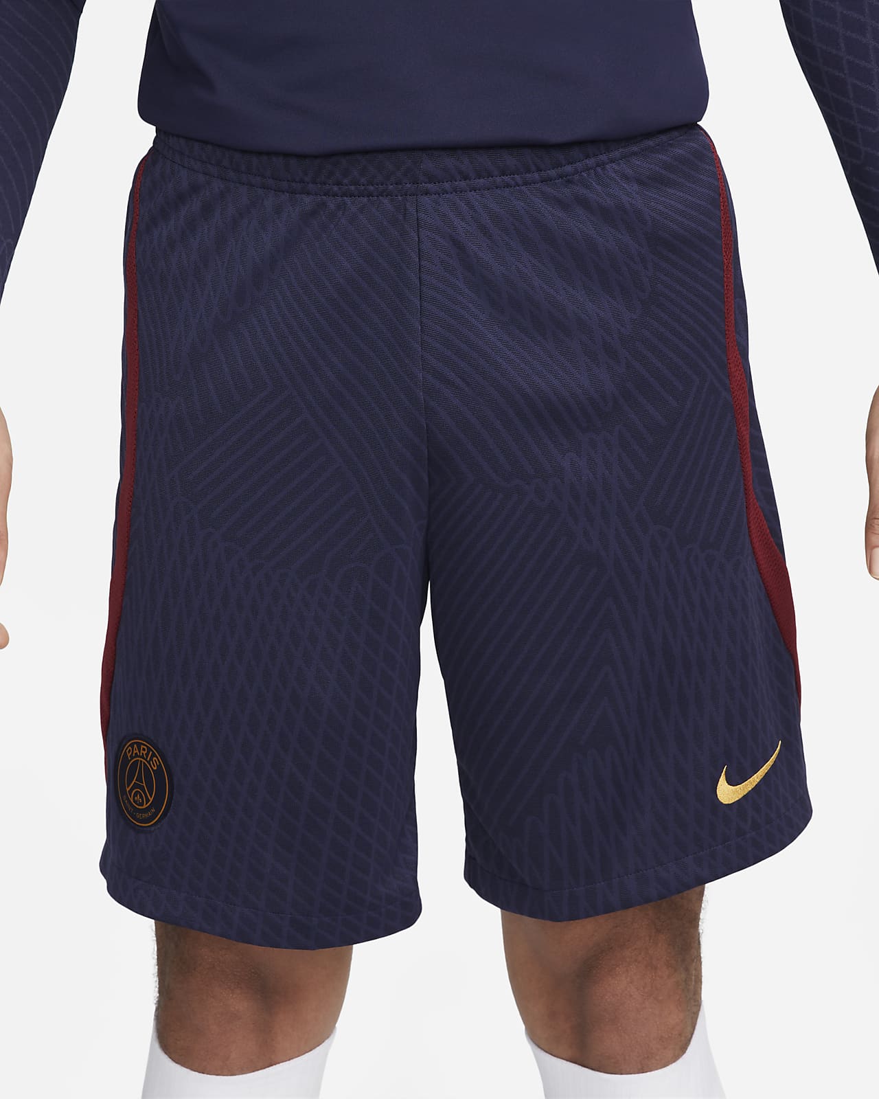 Paris Saint-Germain Strike Men's Nike Dri-FIT Knit Soccer Pants.