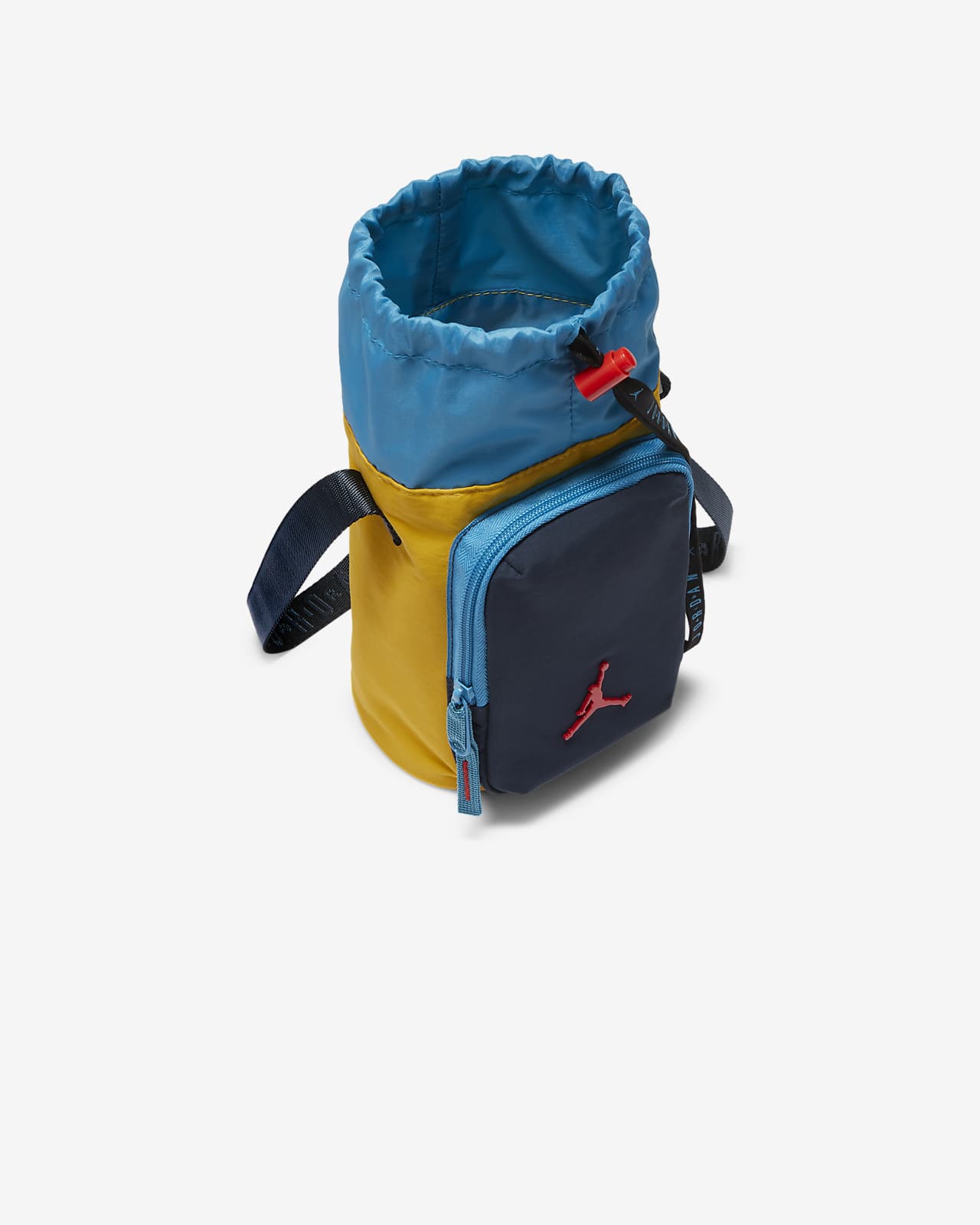 backpack and water bottle