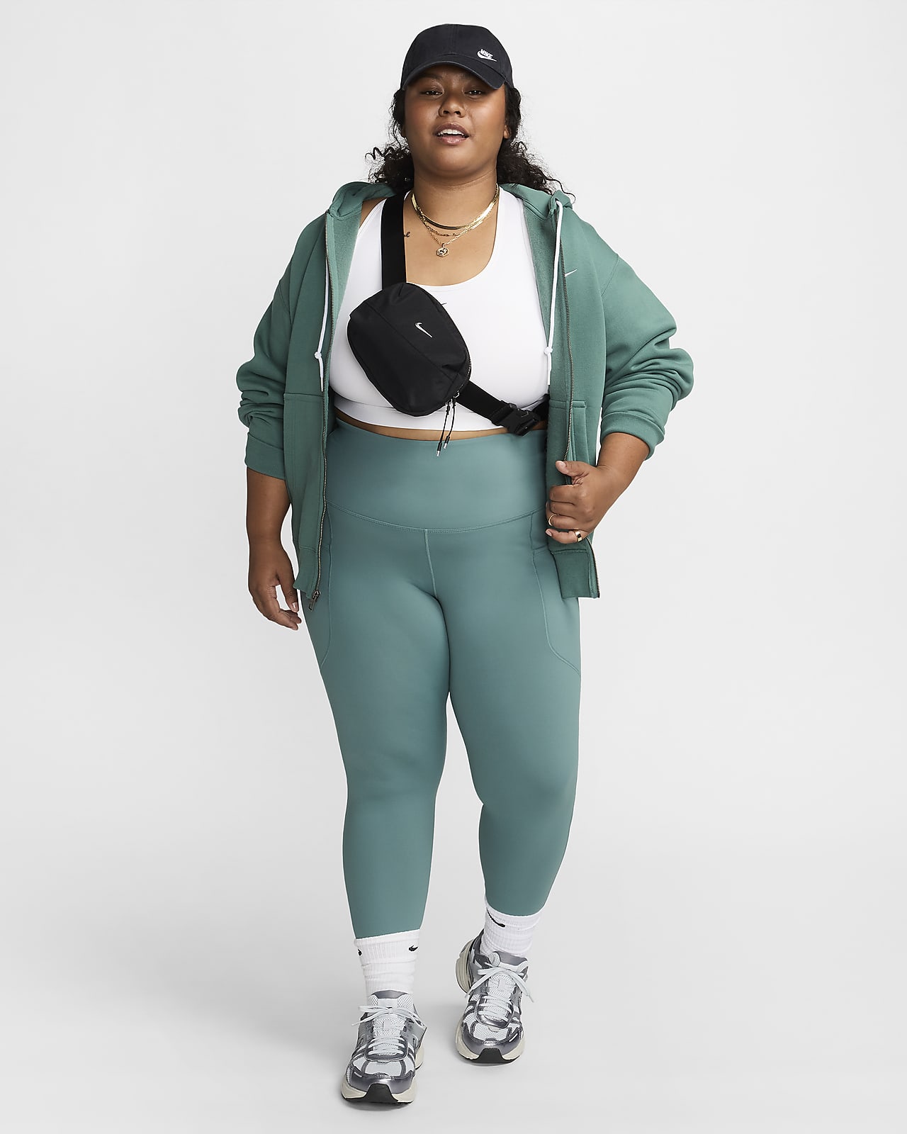 Nike One Women's High-Waisted 7/8 Leggings with Pockets (Plus Size).