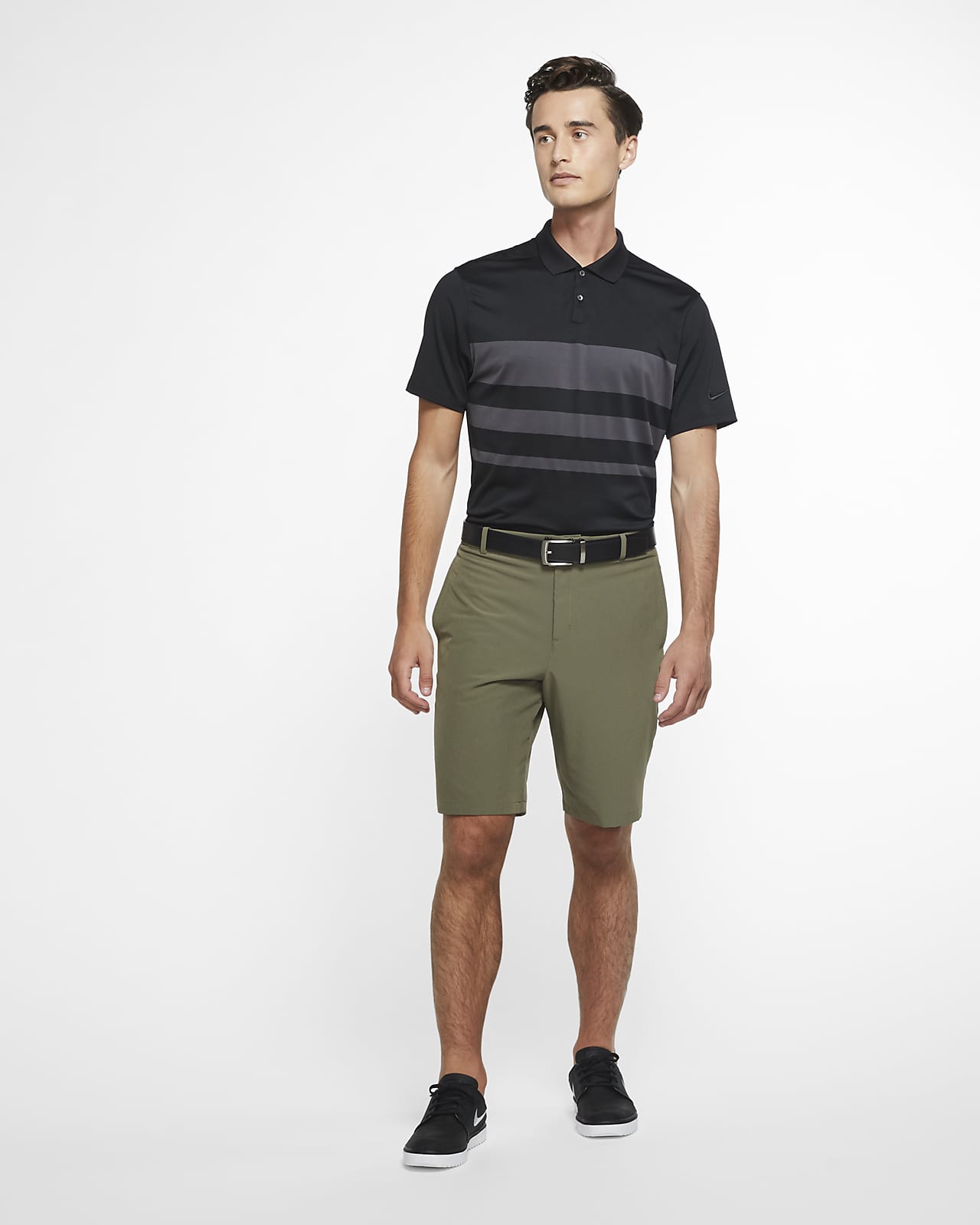 nike men's solid slim fit flex golf shorts