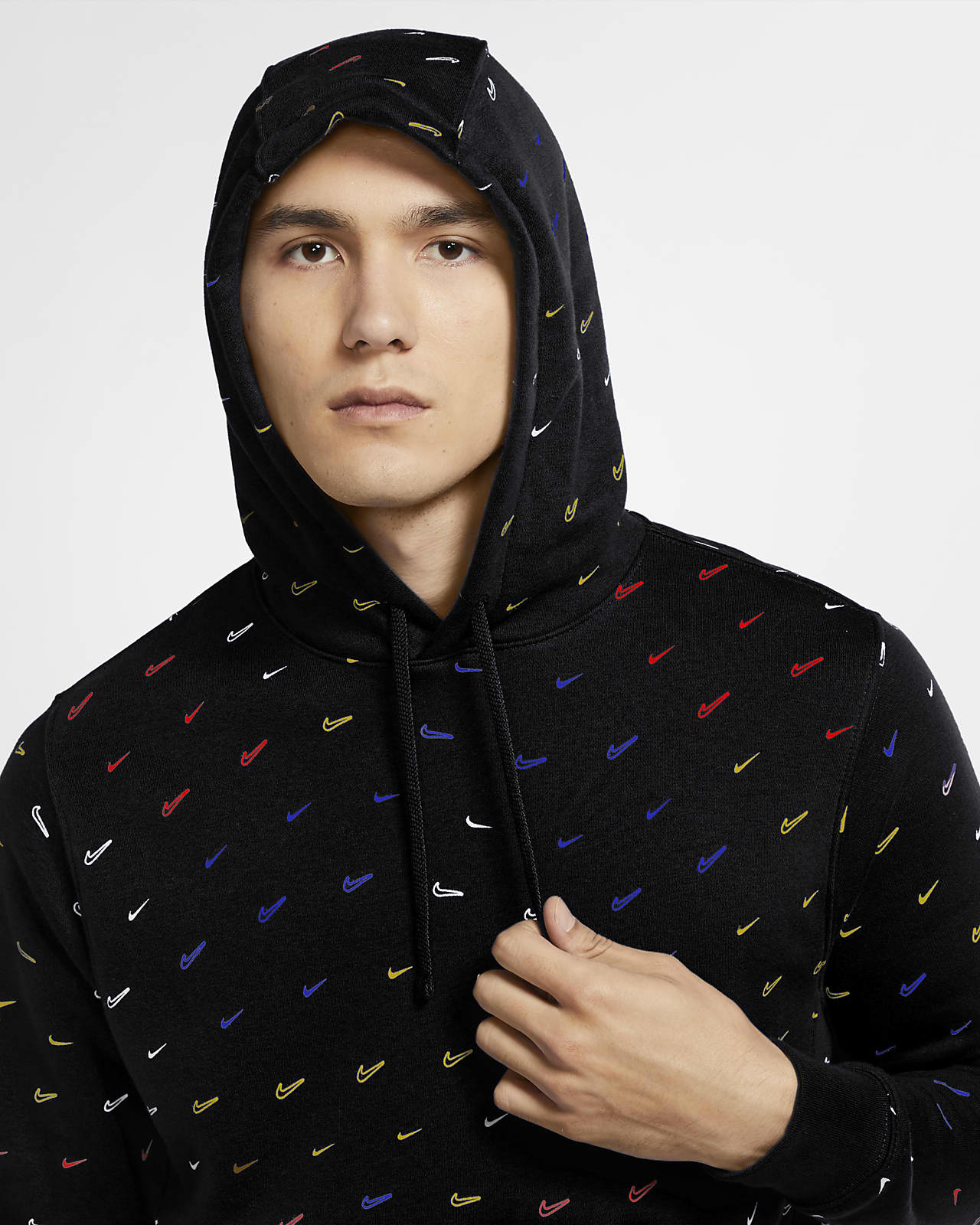 nike hoodie checks all over