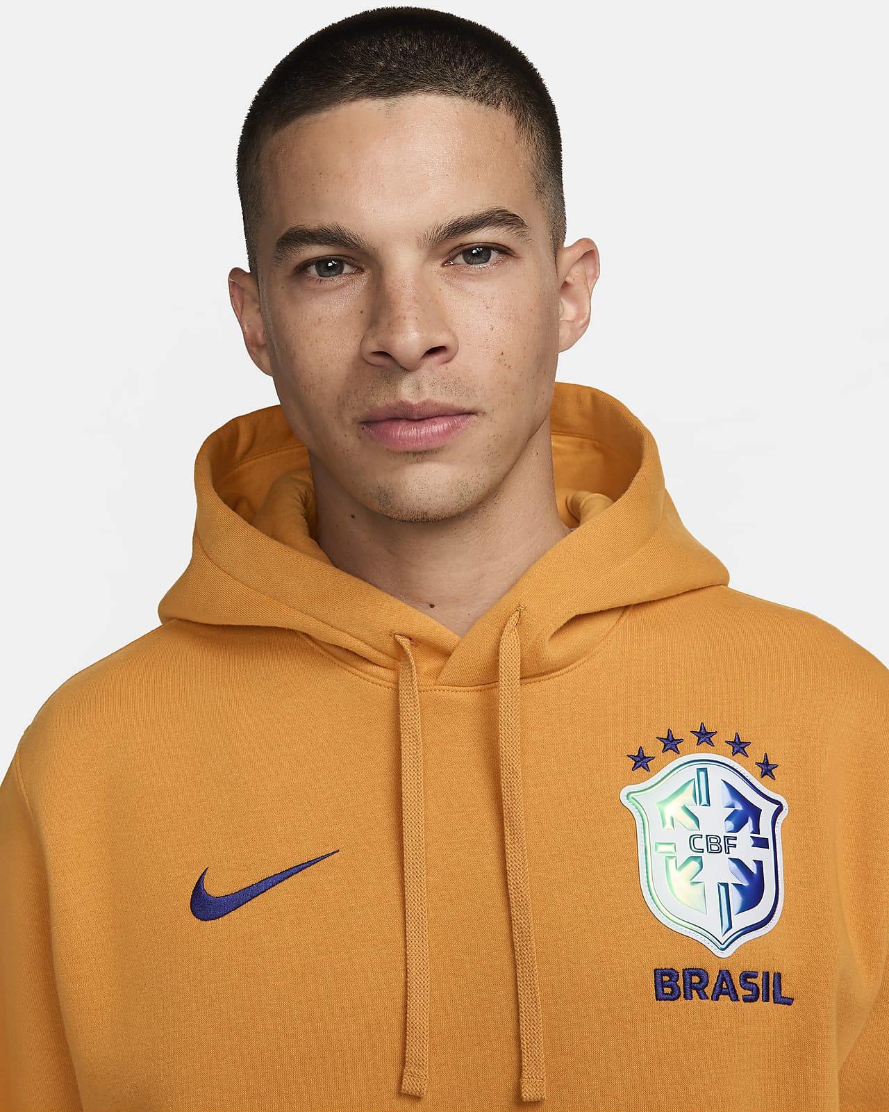Brazil Club Men's Nike Soccer Pullover Hoodie