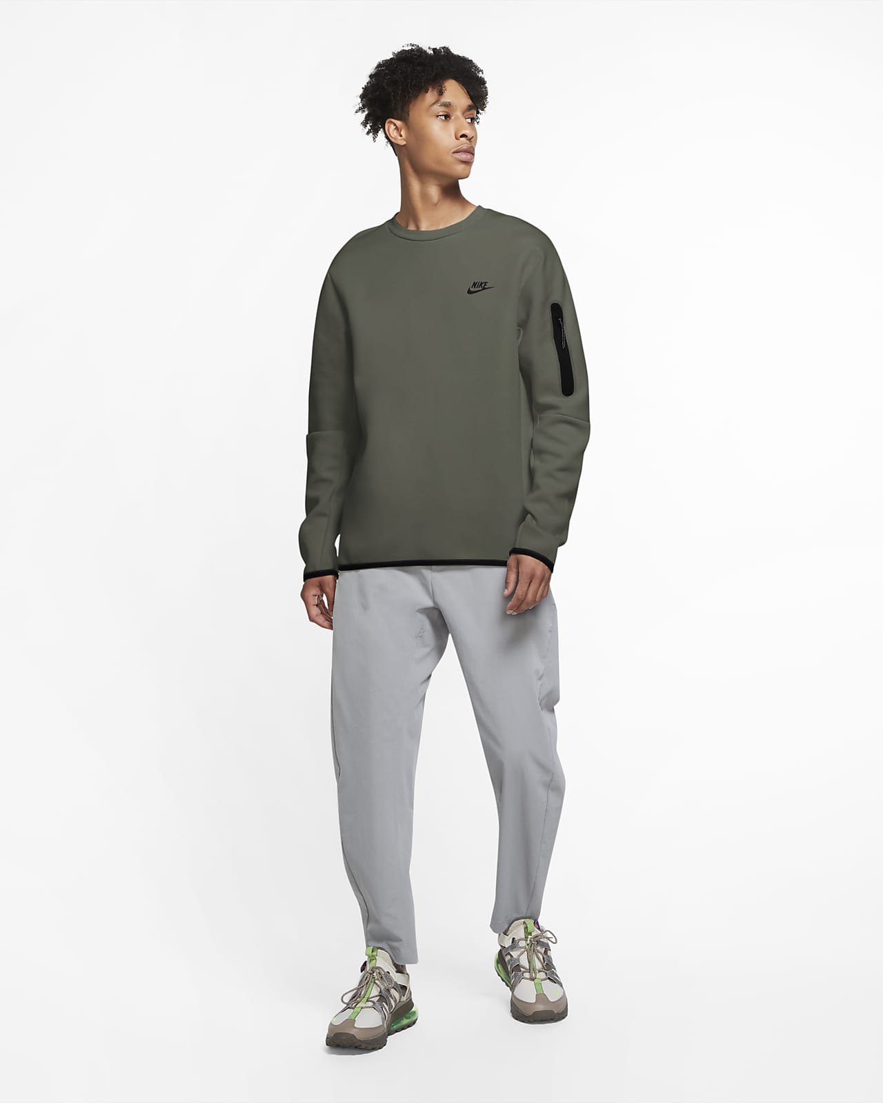 nike tech fleece crew