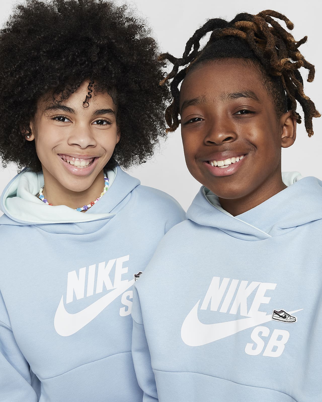 Nike SB Icon Fleece EasyOn Big Kids' Oversized Pullover Hoodie