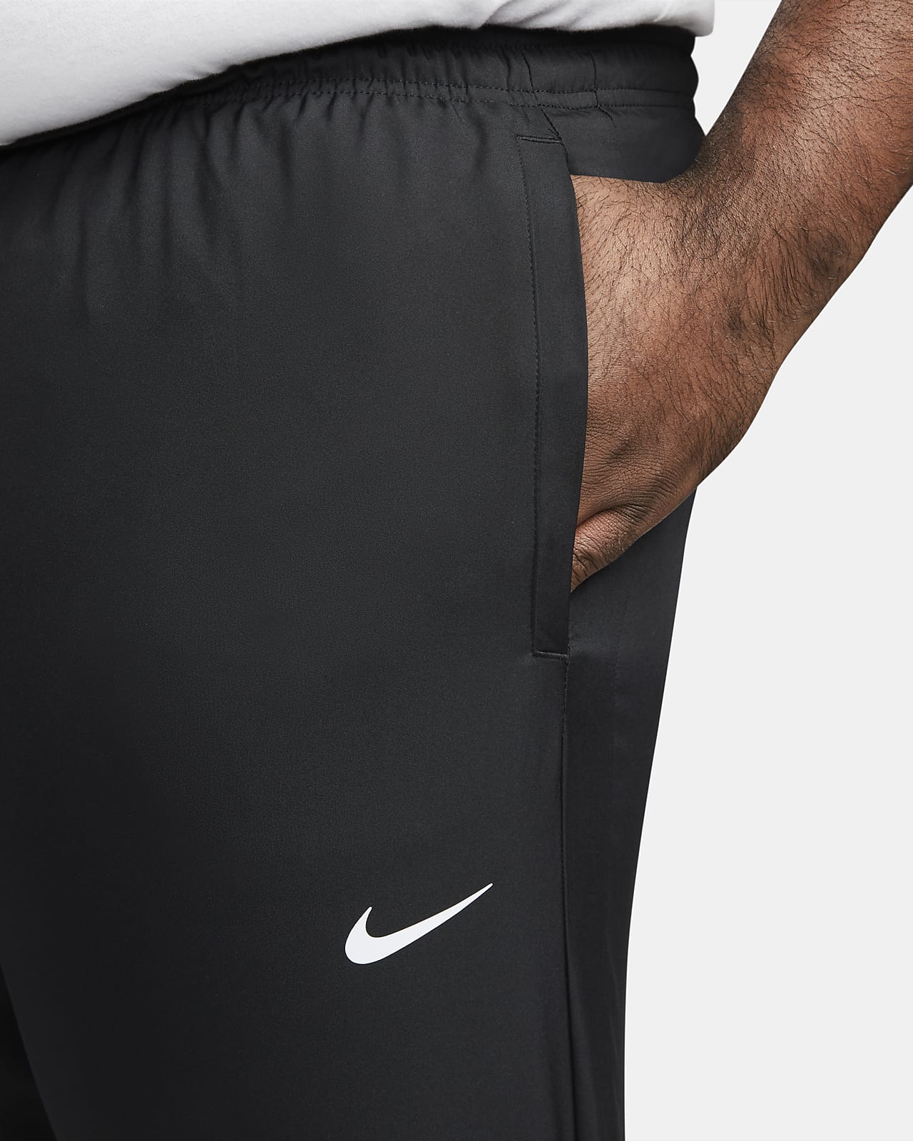 Nike Dri-FIT Challenger logo Sports Woven Running Long Pants Gray