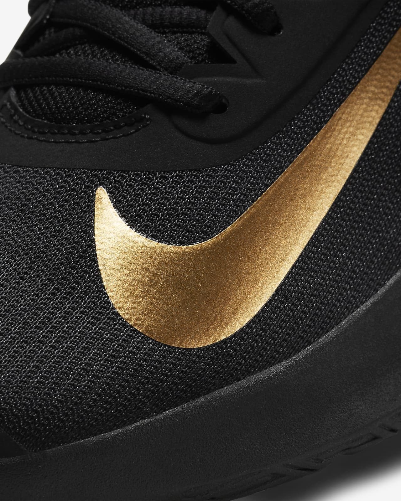 nike precision 4 black and gold