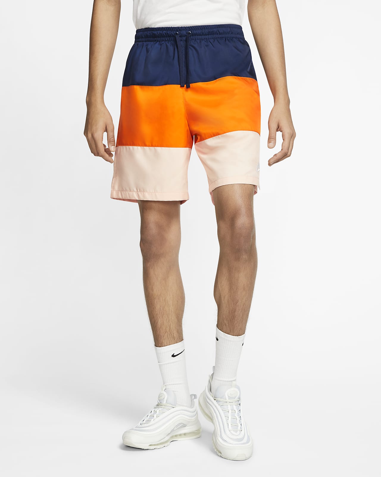 pantaloncini nike uomo arancione