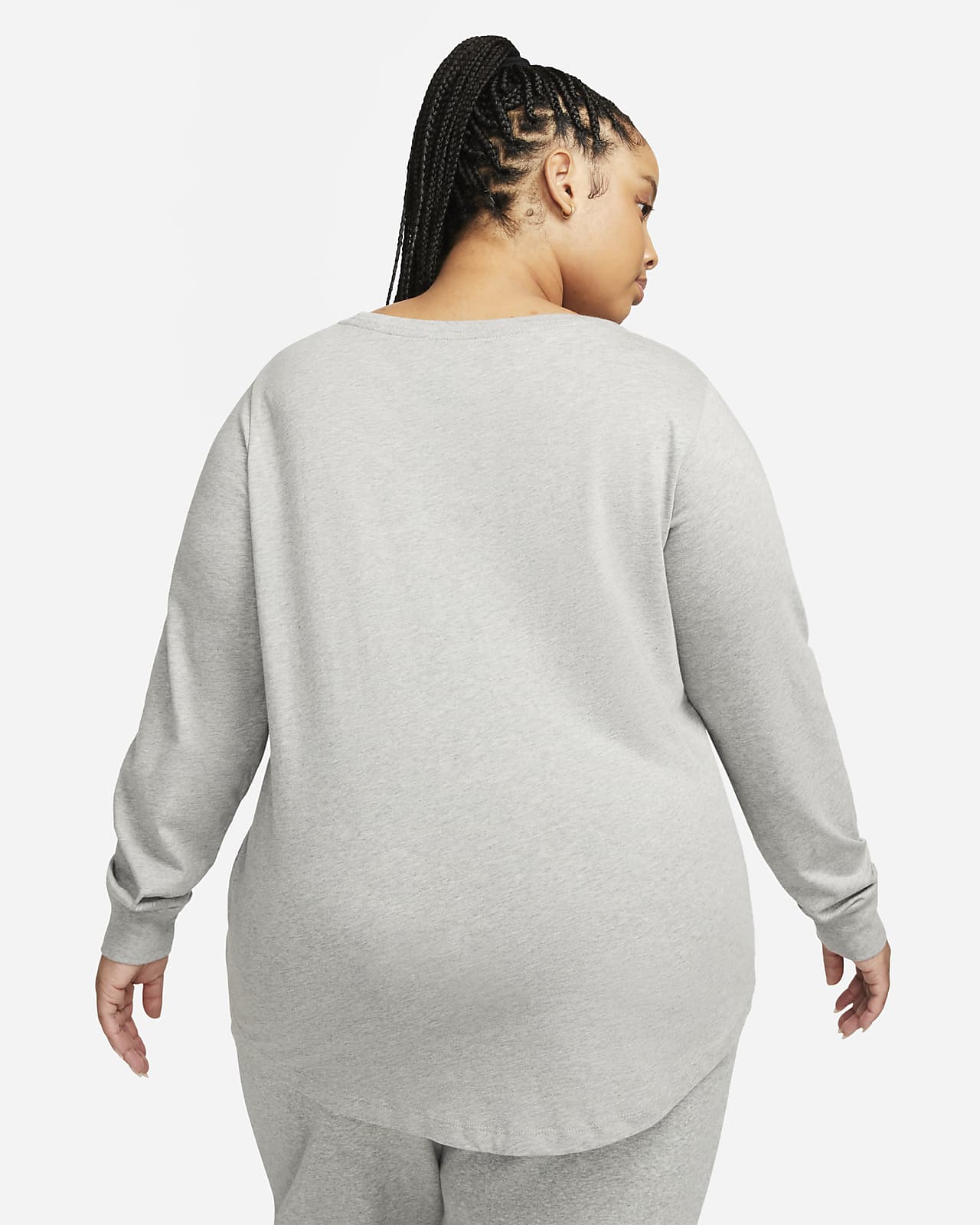 Nike Yoga Plus Dry T-shirt In Gray-grey