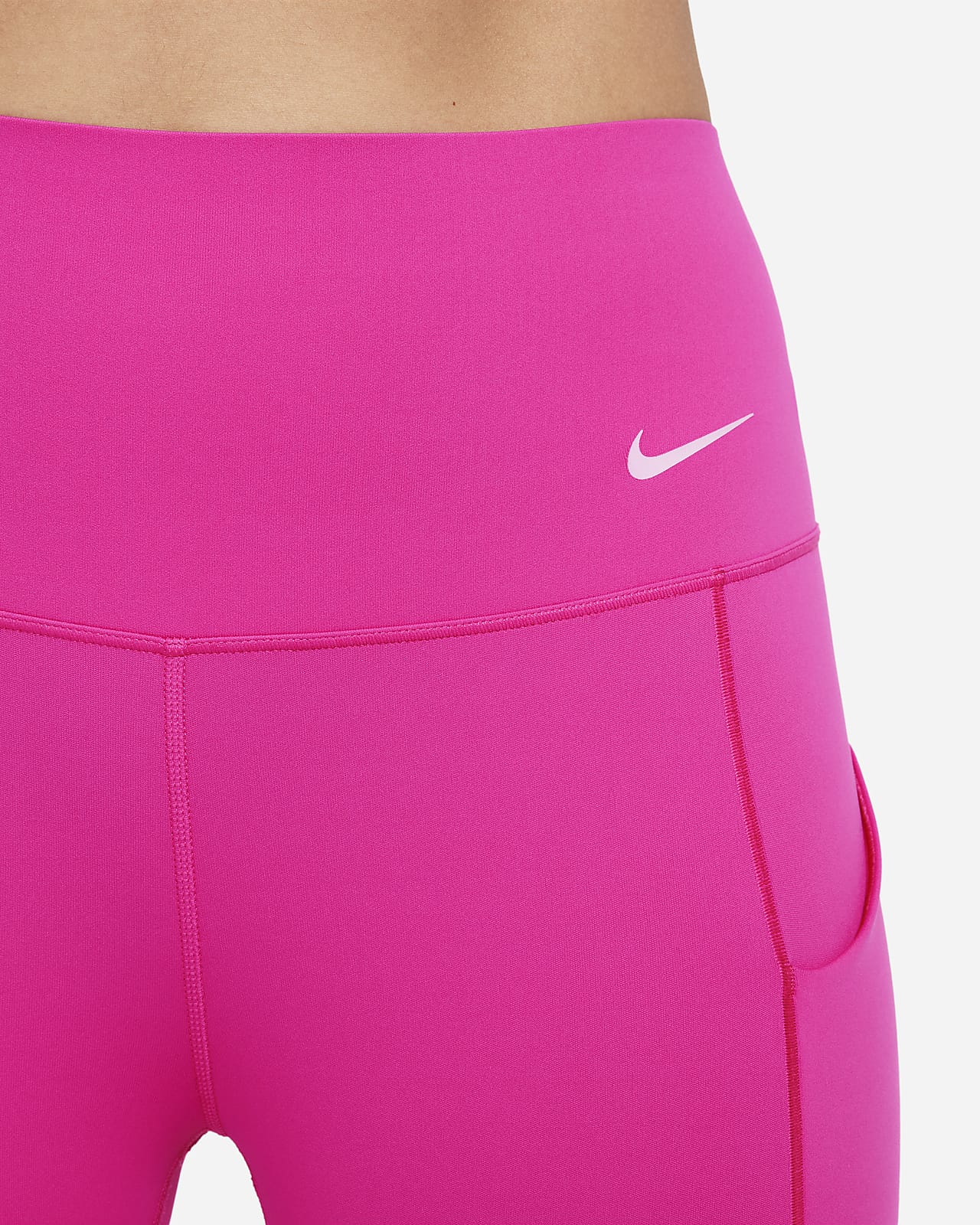 Nike Universa Leggings cortos de talle alto y sujeción media con