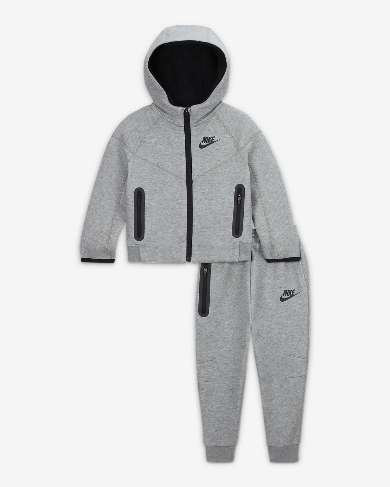 Conjunto de sudadera con gorro de dos piezas para bebé Nike Sportswear Tech Fleece Full-Zip Set