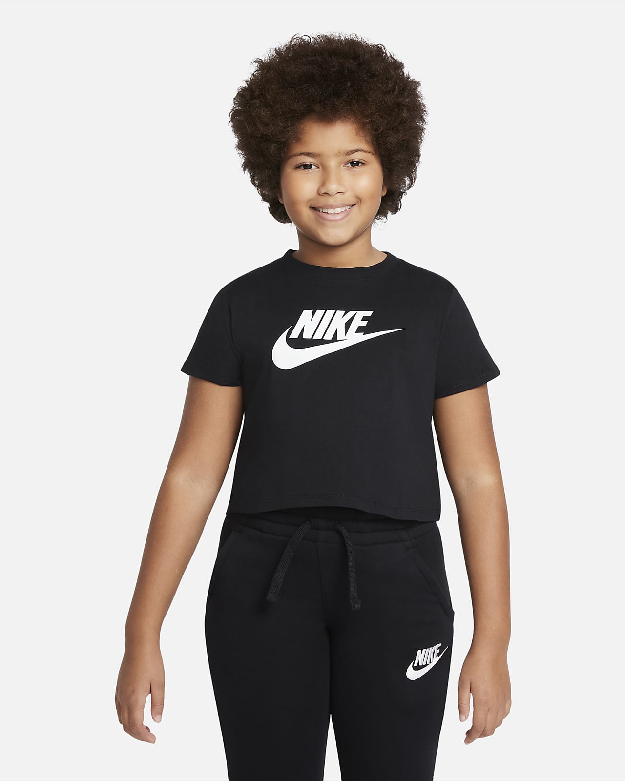 Nike Sportswear avkortet T-skjorte til store barn (jente)
