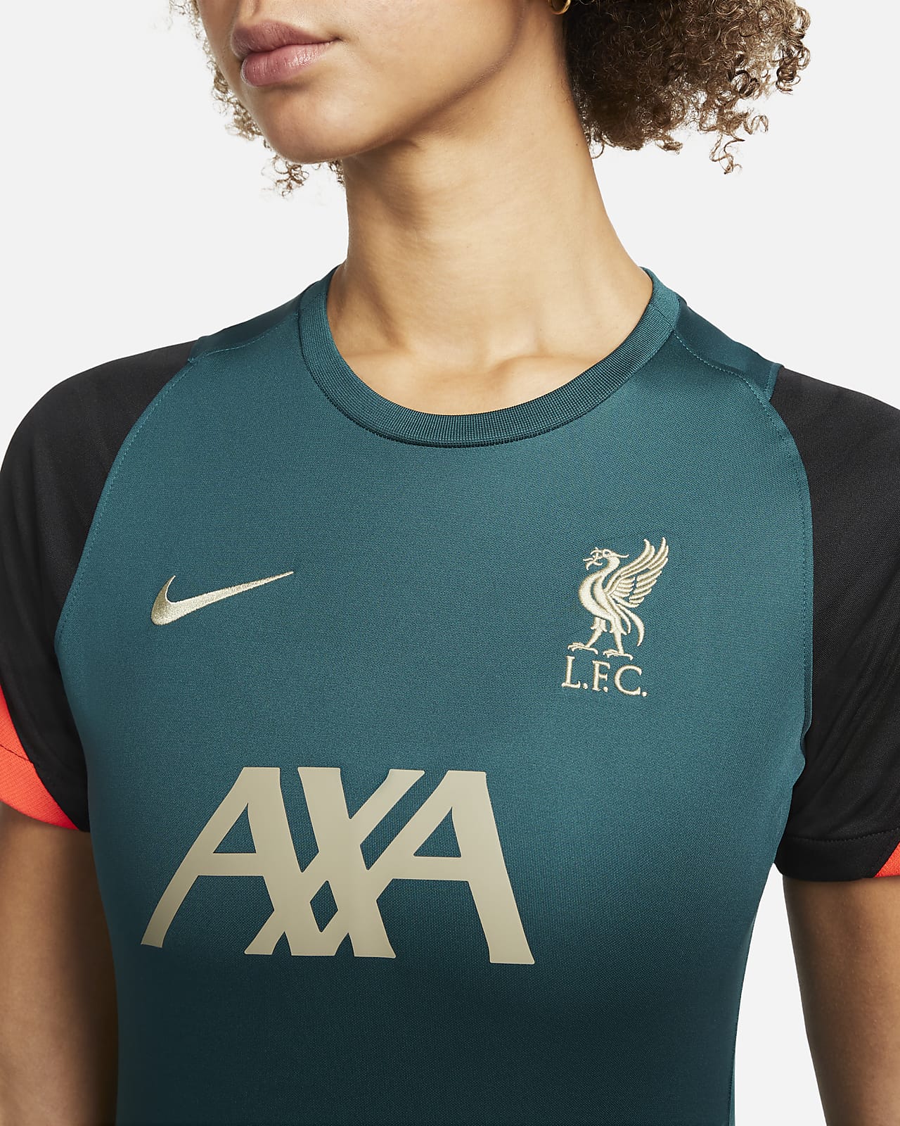 Liverpool FC Strike Nike voetbaltop met Dri-FIT en korte mouwen voor dames.  Nike NL