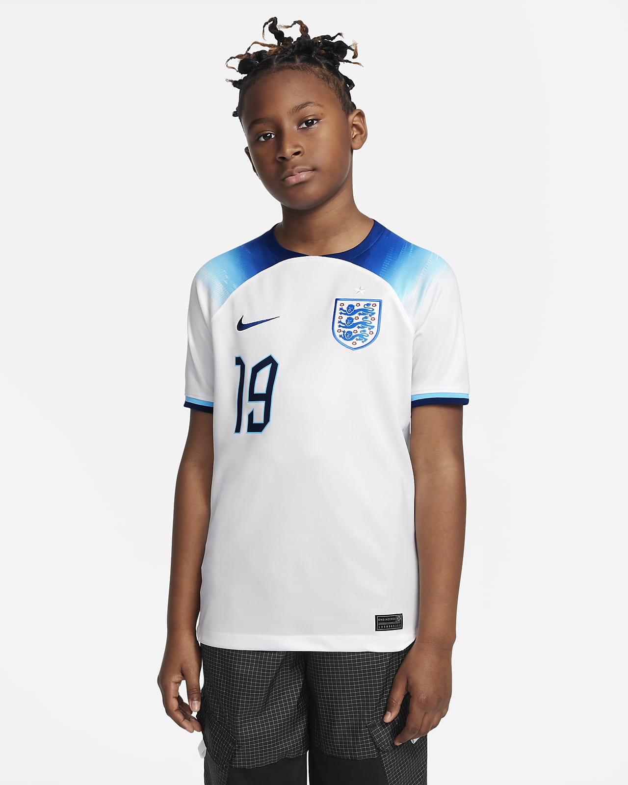 Som svar på er nok gips Mason Mount England 2022/23 Stadium Home Nike Dri-FIT-fodboldtrøje til  større børn. Nike DK