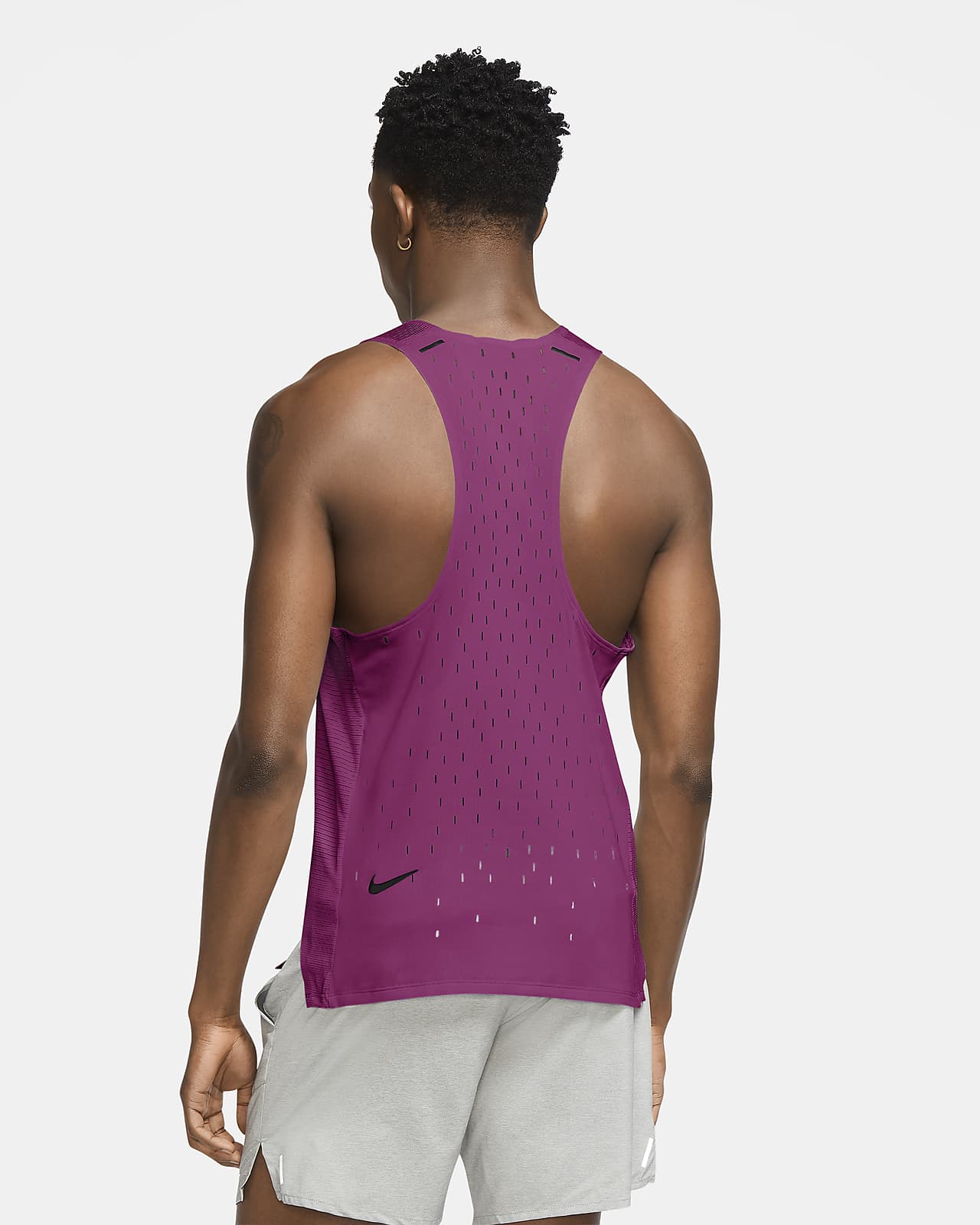 nike run division element men's sleeveless running hoodie
