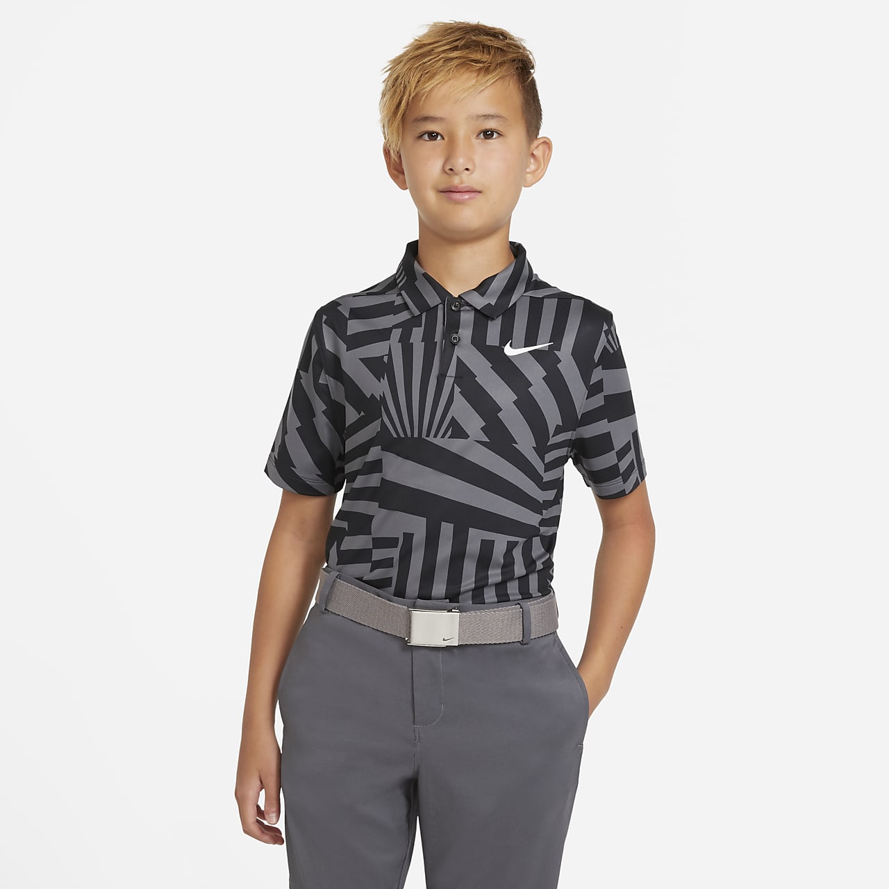 polo nike bambino grigio