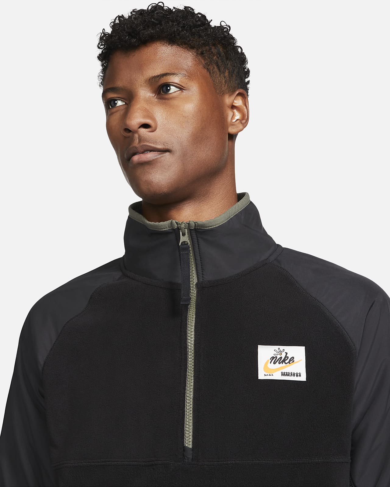 Nike Sportswear Men's 1/2Zip Fleece Jacket.
