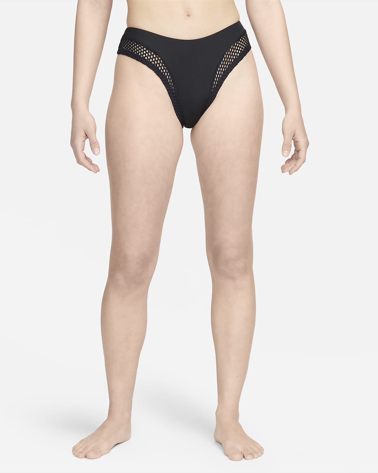 High Leg Black Thong Bikini Bottom -  Canada