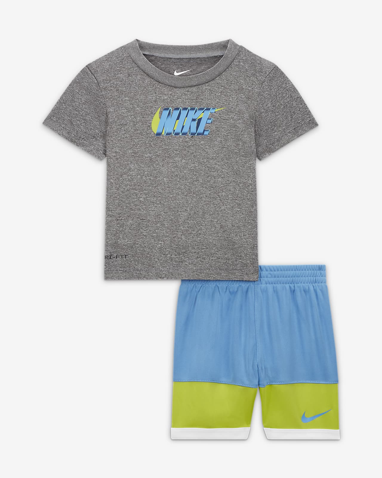 Conjunto de playera y shorts para bebé Nike (12 a 24 meses). Nike.com