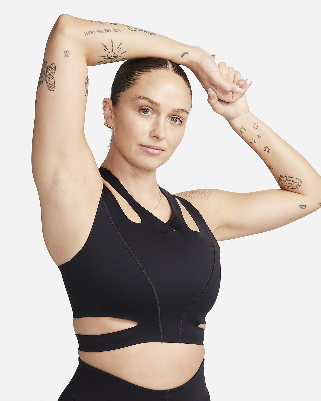 Active Womens Low Impact Core Strappy Crop Top