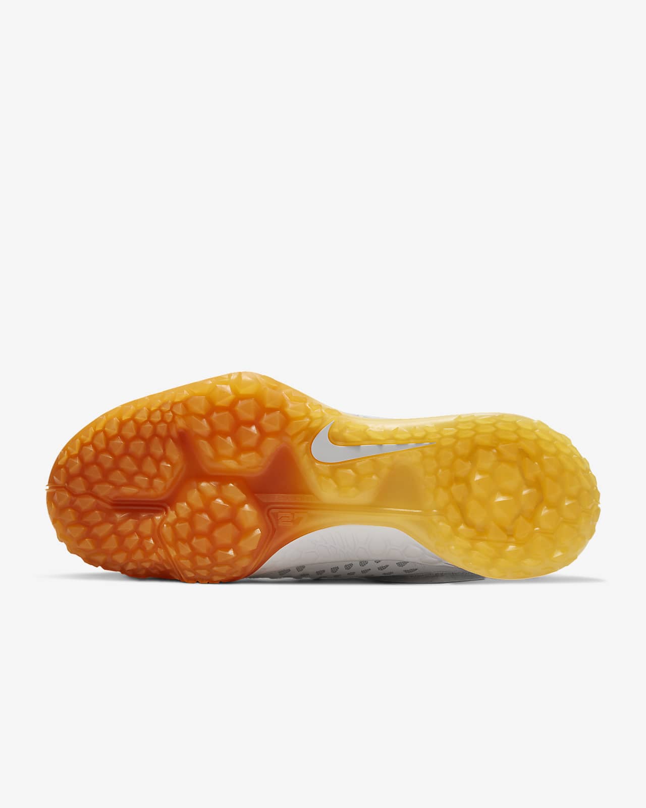 orange baseball shoes