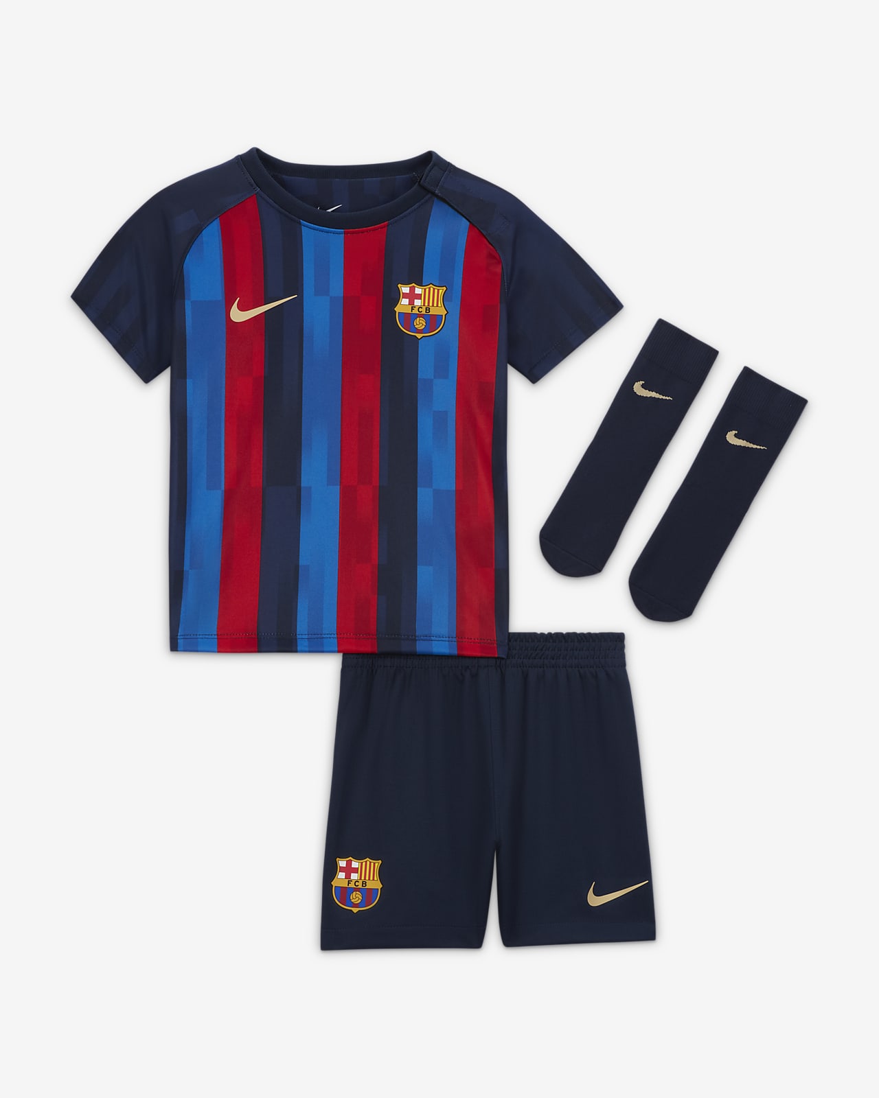Divisa da calcio Nike FC Barcelona 2022/23 per neonati – Home