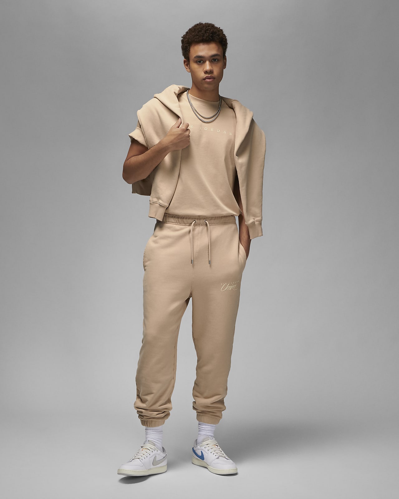 Nike Jordan UNION Fleece パンツ ベージュ Sサイズスウェットパンツ
