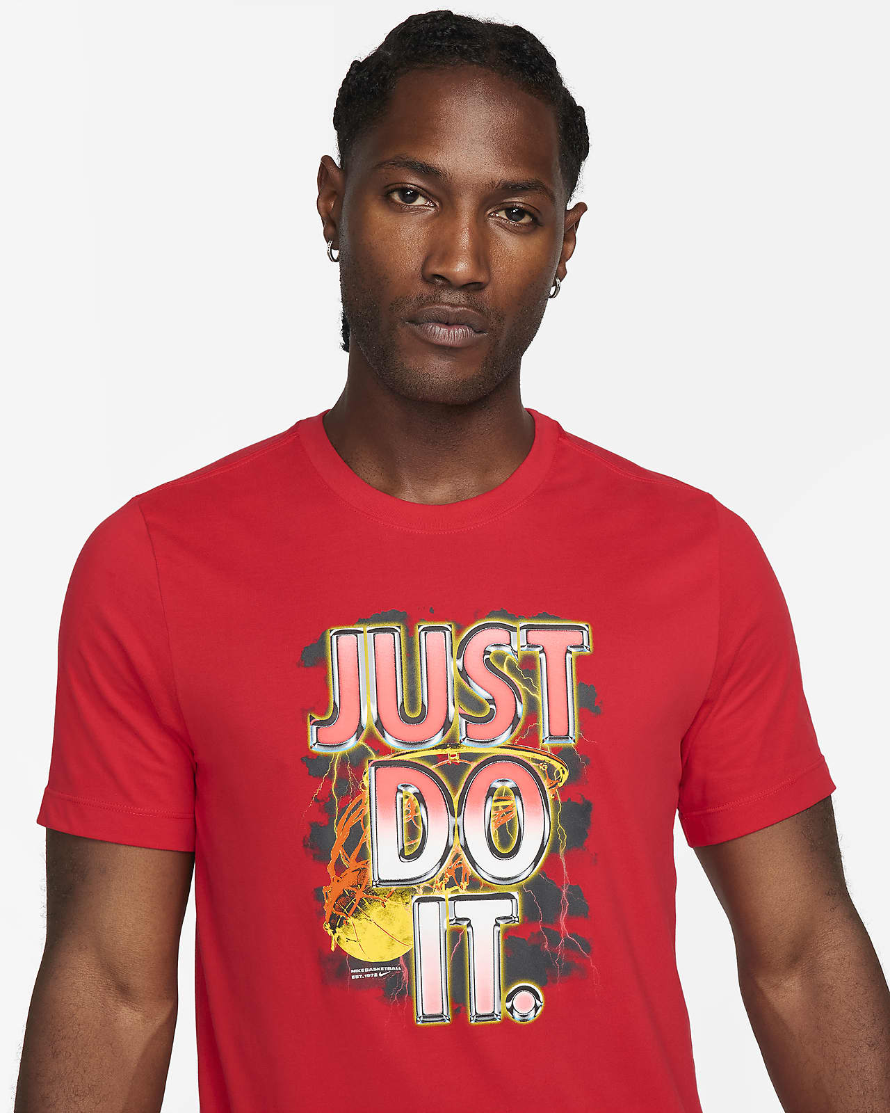 NIKE 'JUST DO IT' BASKETBALL TEE BLACK pour €32,50