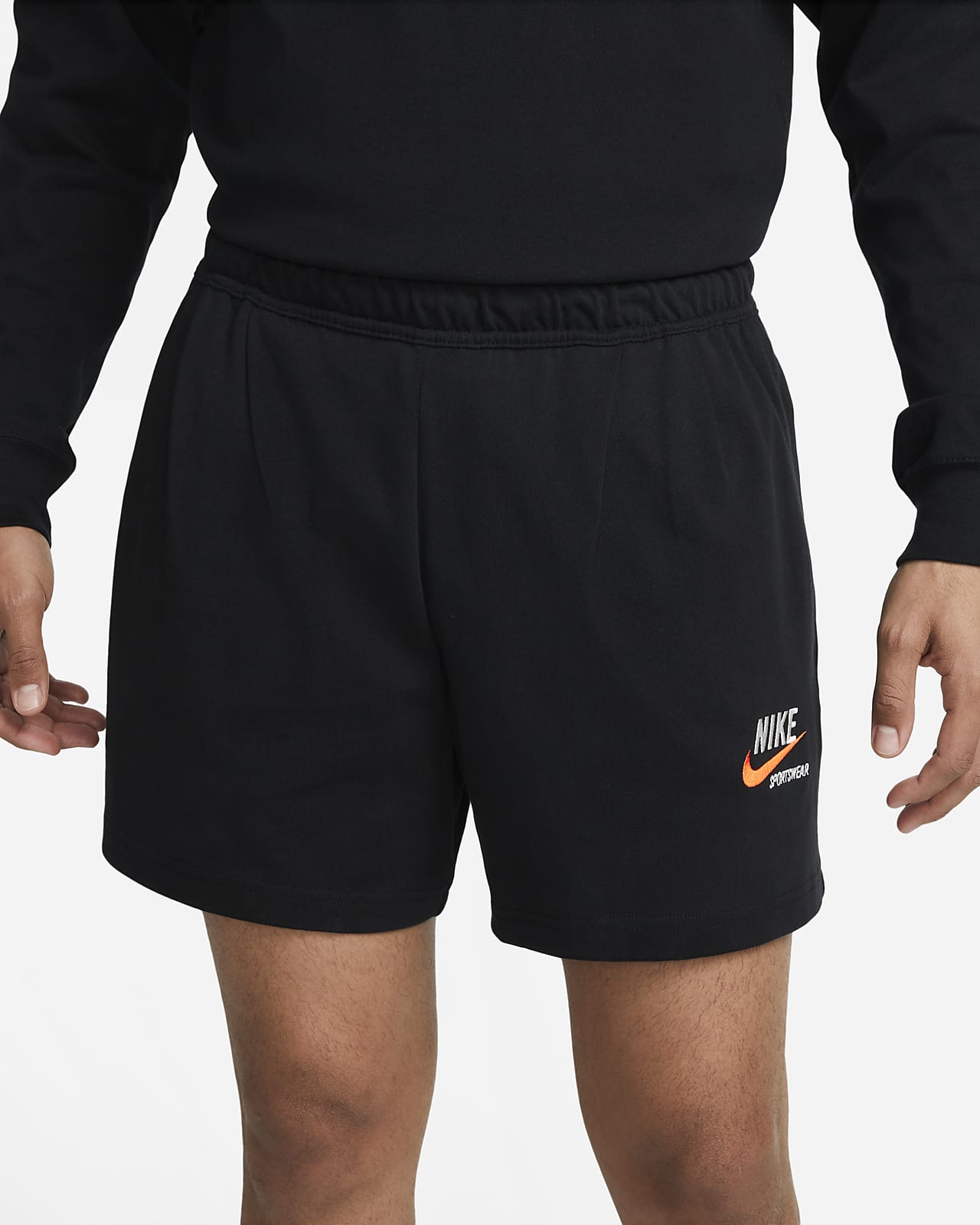 Men cotton nike on sale shorts