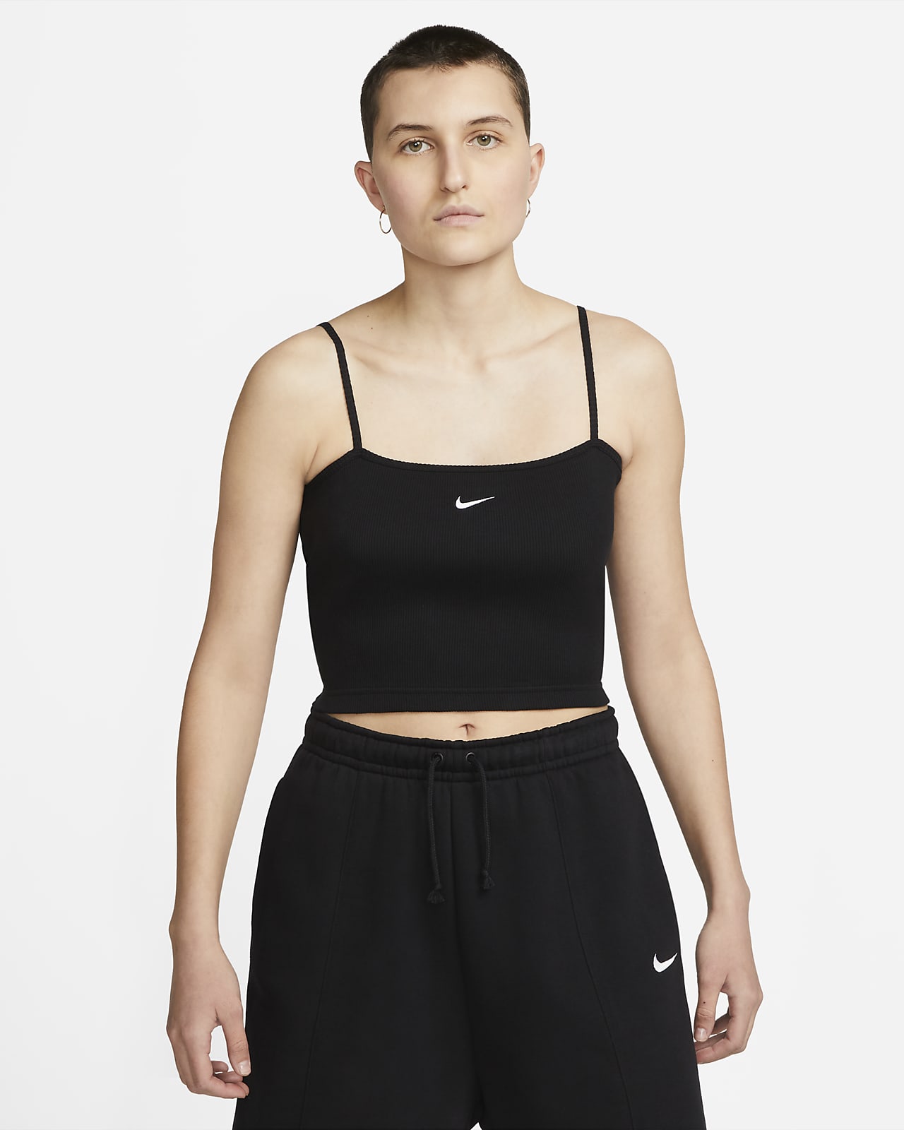 Inzet veer Bepalen Nike Sportswear Essential Women's Ribbed Crop Top. Nike LU