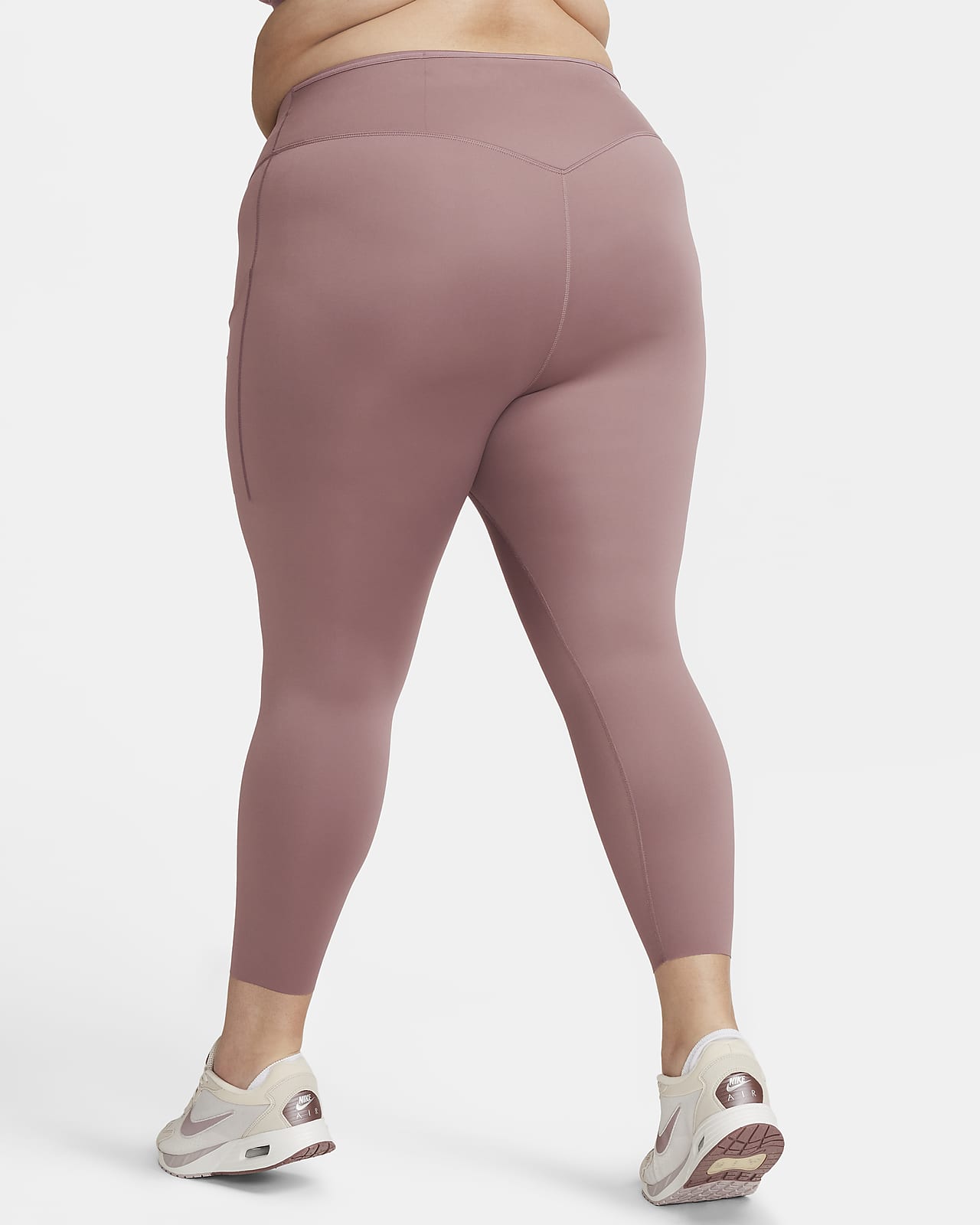 Nike Go Women's Firm-Support High-Waisted Full-Length Leggings with  Pockets, Size 2XLT Black/Black
