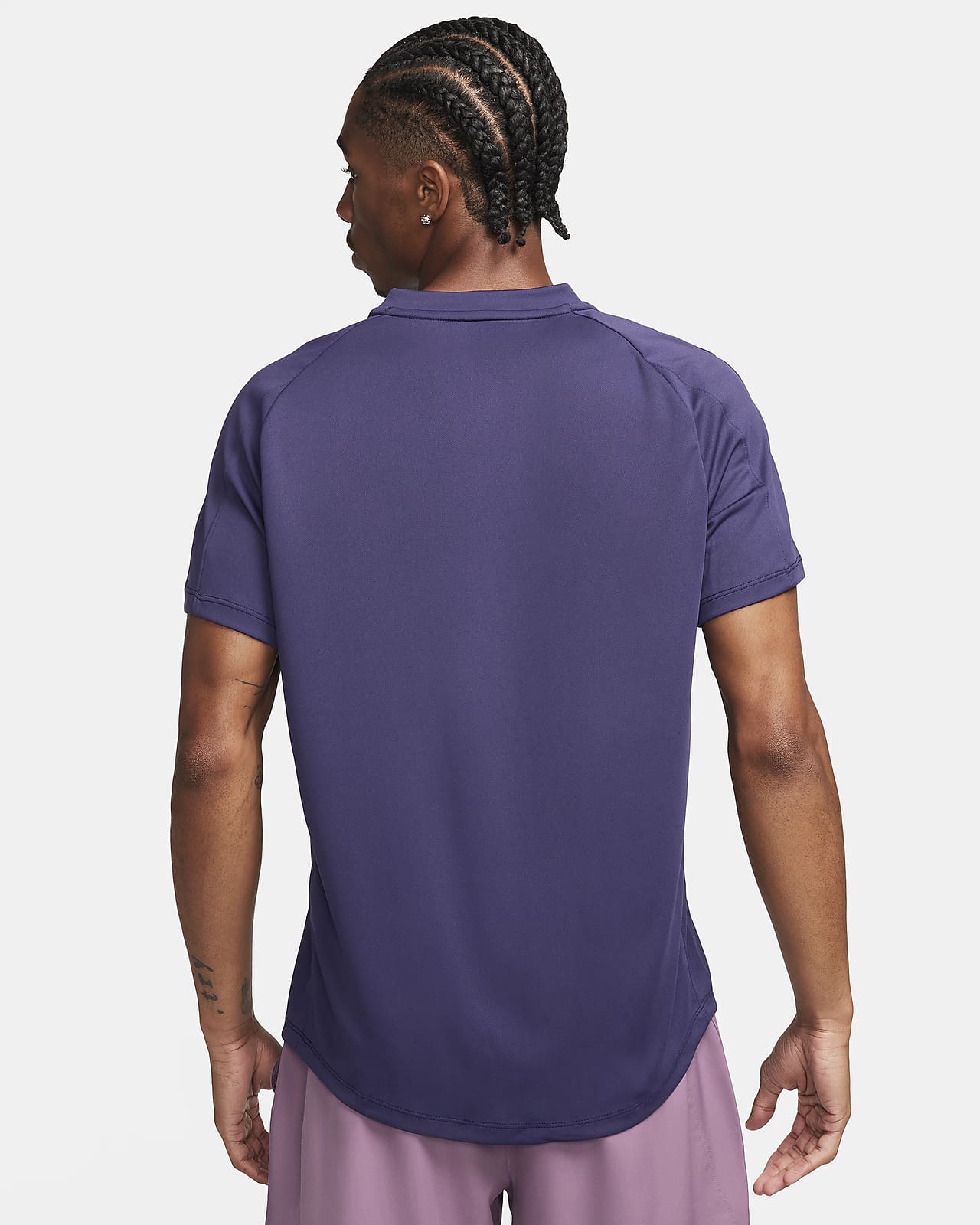 Men Purple Slim Fit Print Full Sleeves Ceremonial Shirt