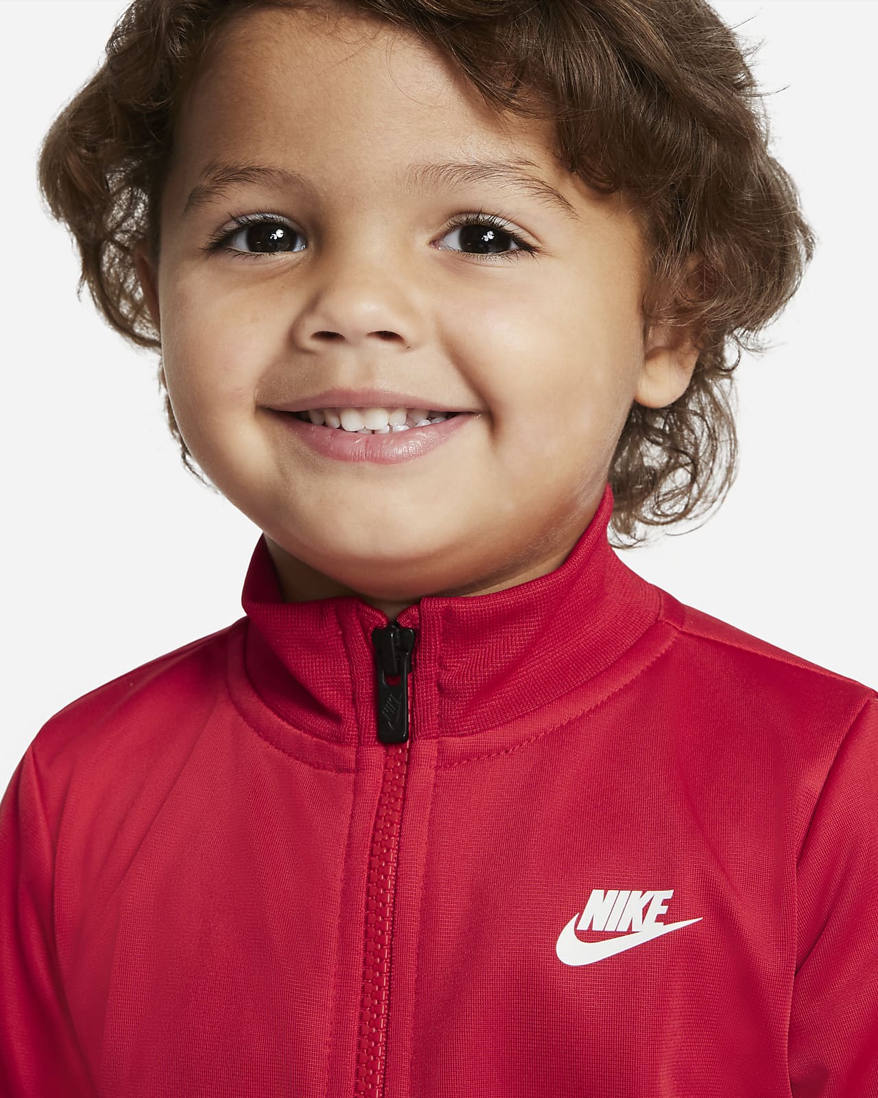 Baby red sales nike tracksuit