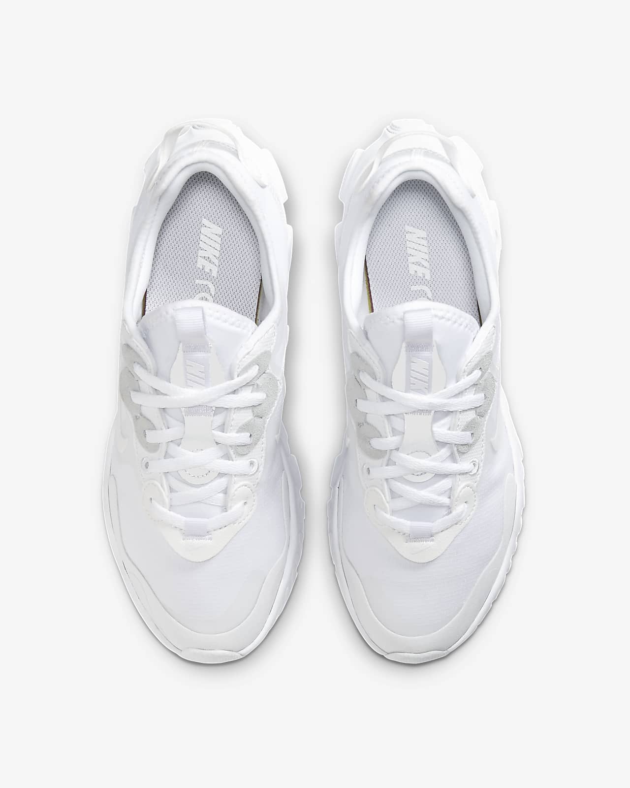 white nike trainees