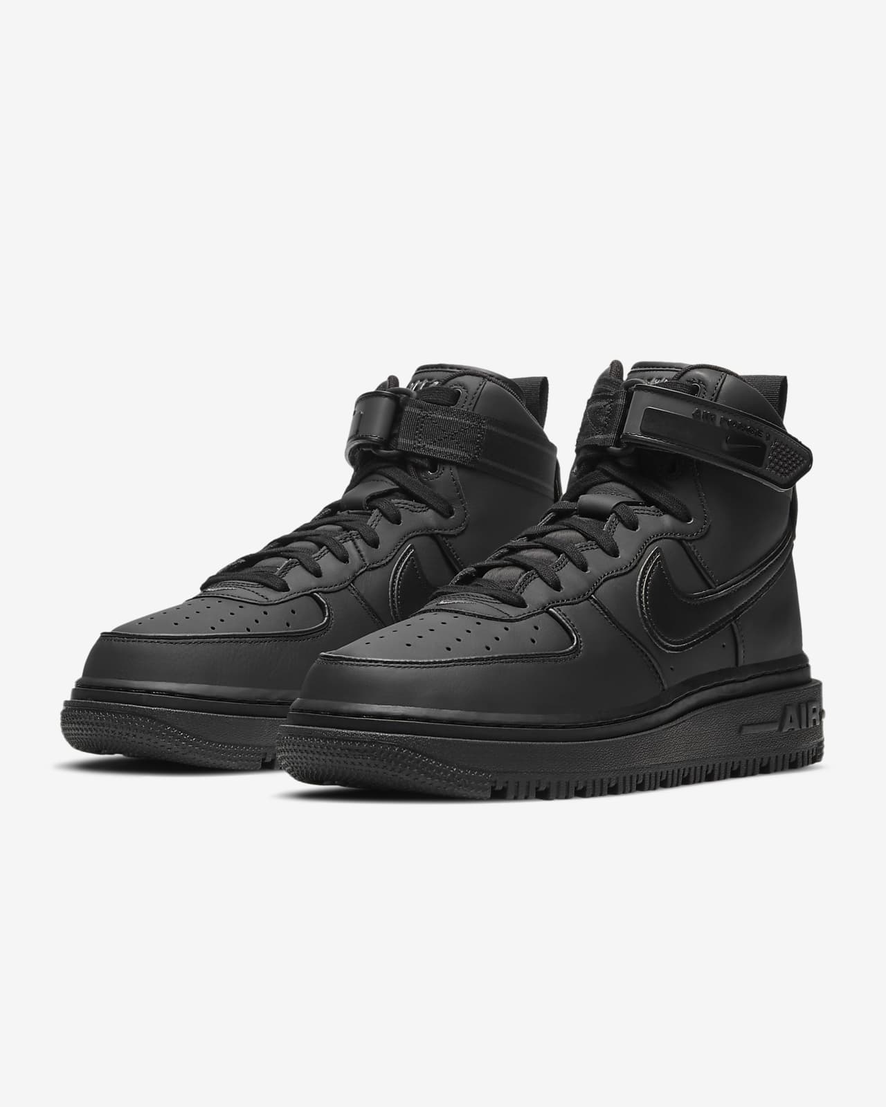 nike air force black leather