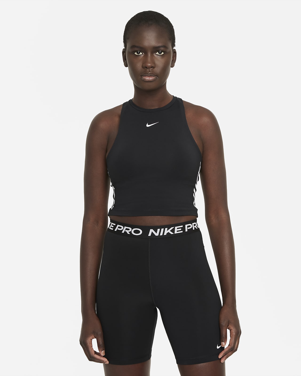 Nike Pro Dri-FIT Samarreta de tirants curta estampada - Dona