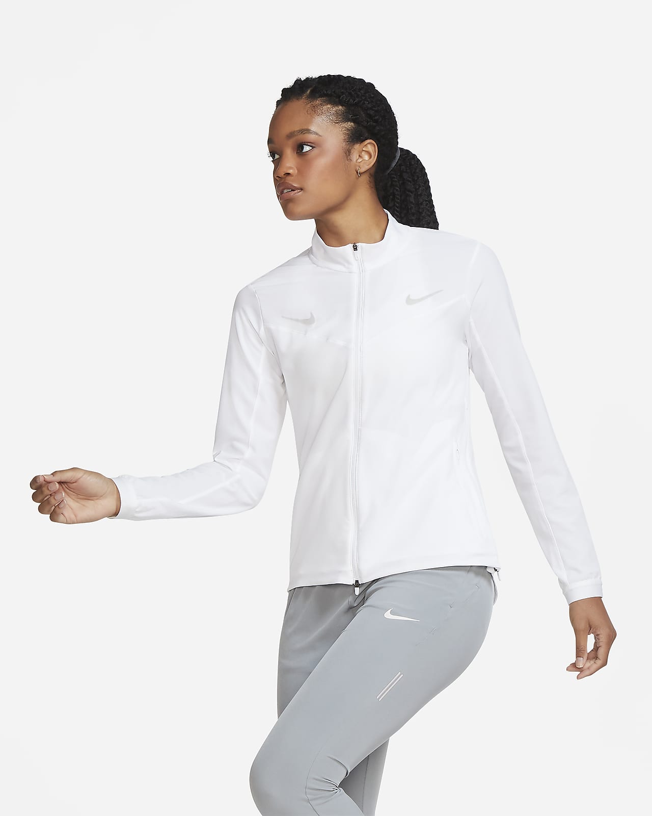 nike dri fit running jacket women's