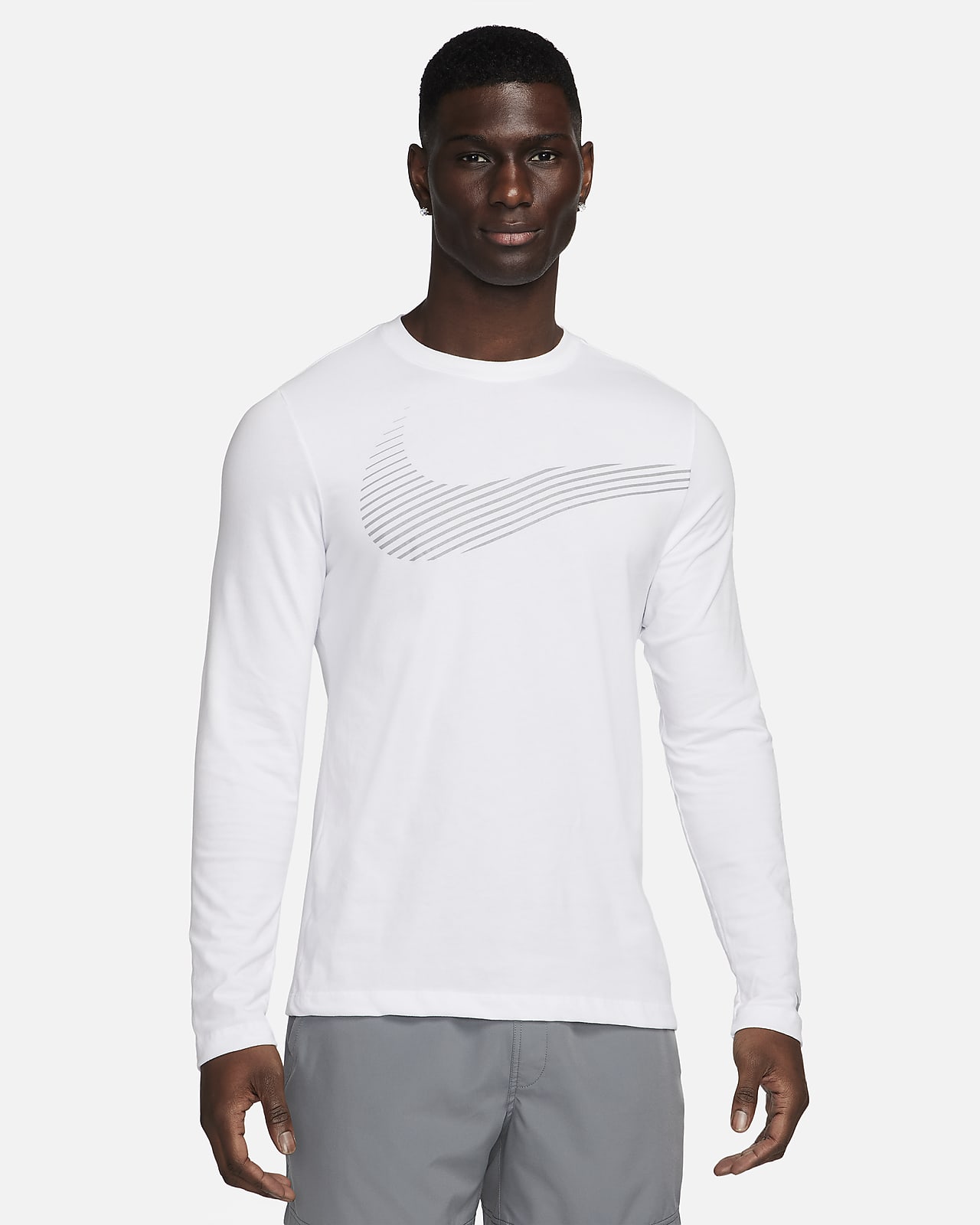 Nike Men's Dri-FIT Long-Sleeve Fitness T-Shirt
