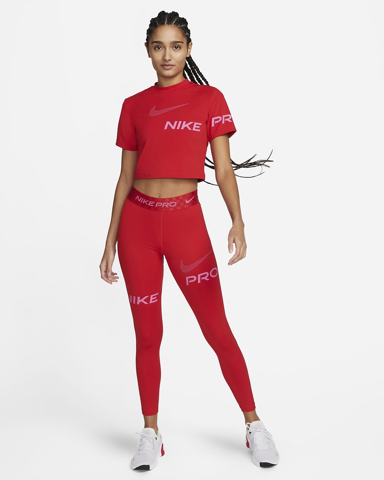 Nike Pro Women's Mid-Rise Full-Length Graphic Training Nike.com