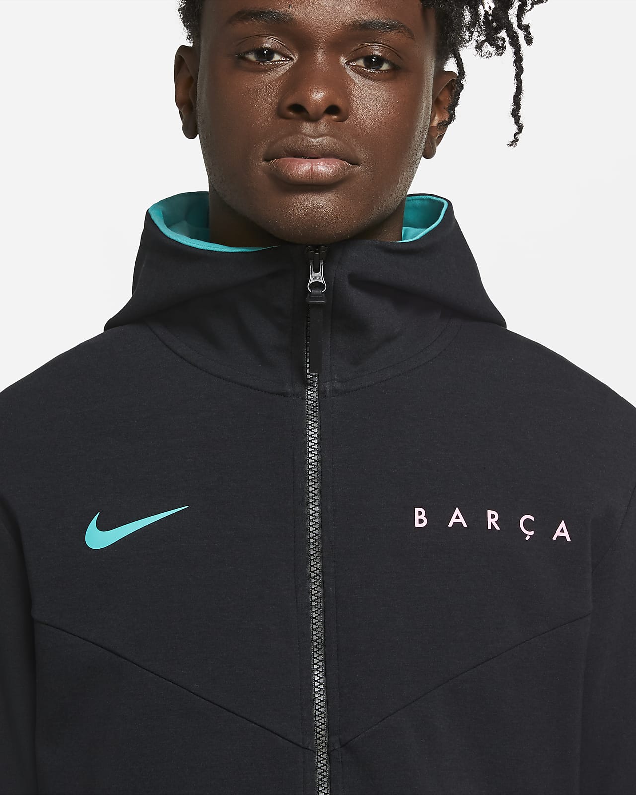 Consentimiento Soleado conductor Sudadera con capucha de cierre completo para hombre FC Barcelona Tech Pack.  Nike.com