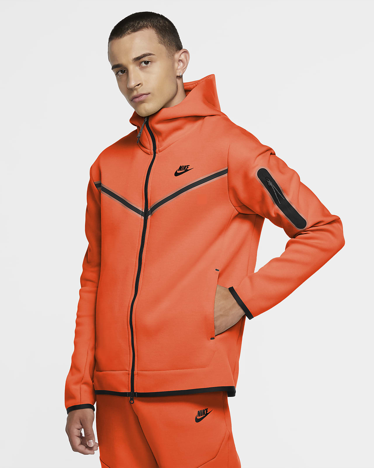orange nike tech hoodie \u003e at lowest prices