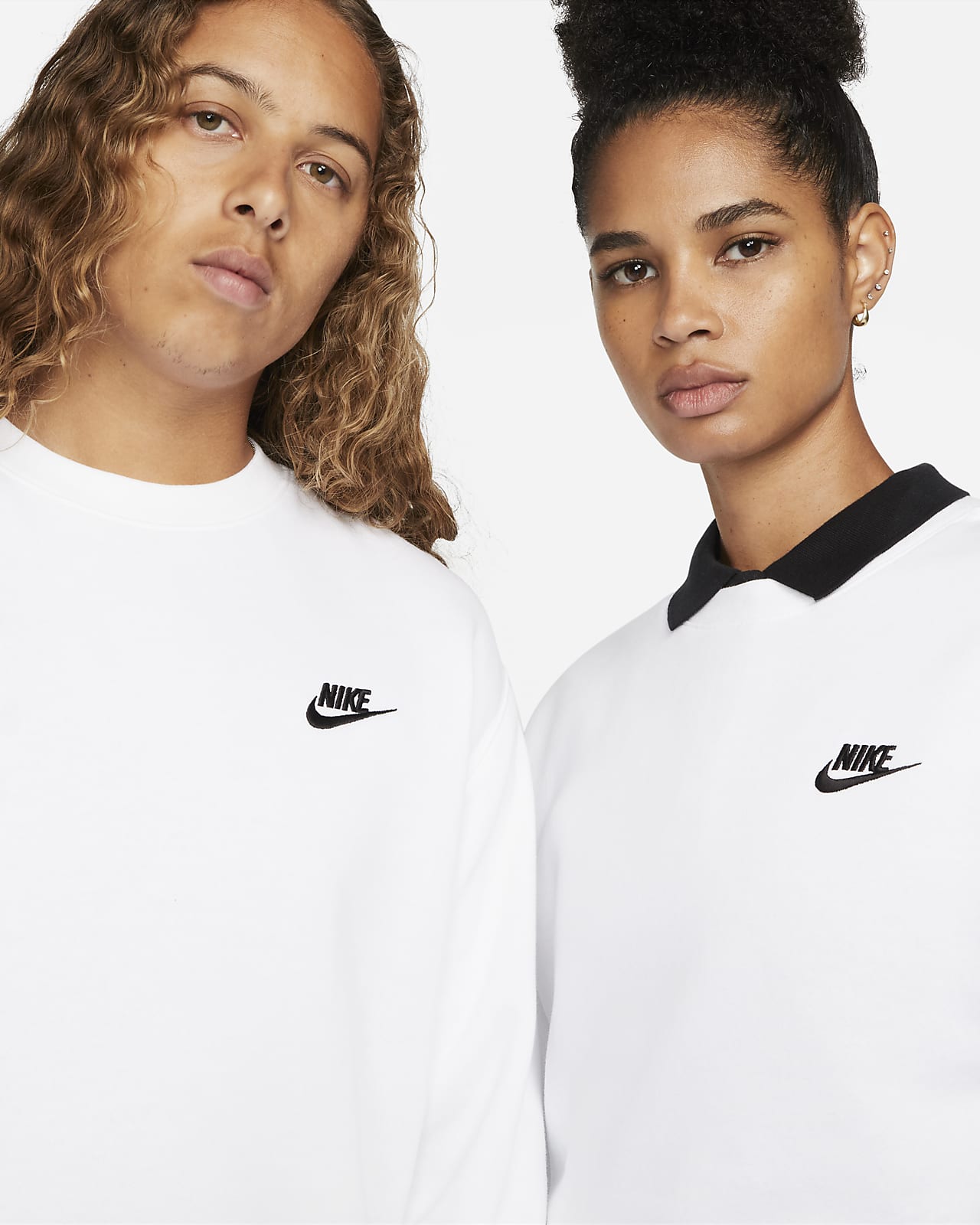 Nike fleece best sale crew sweatshirt