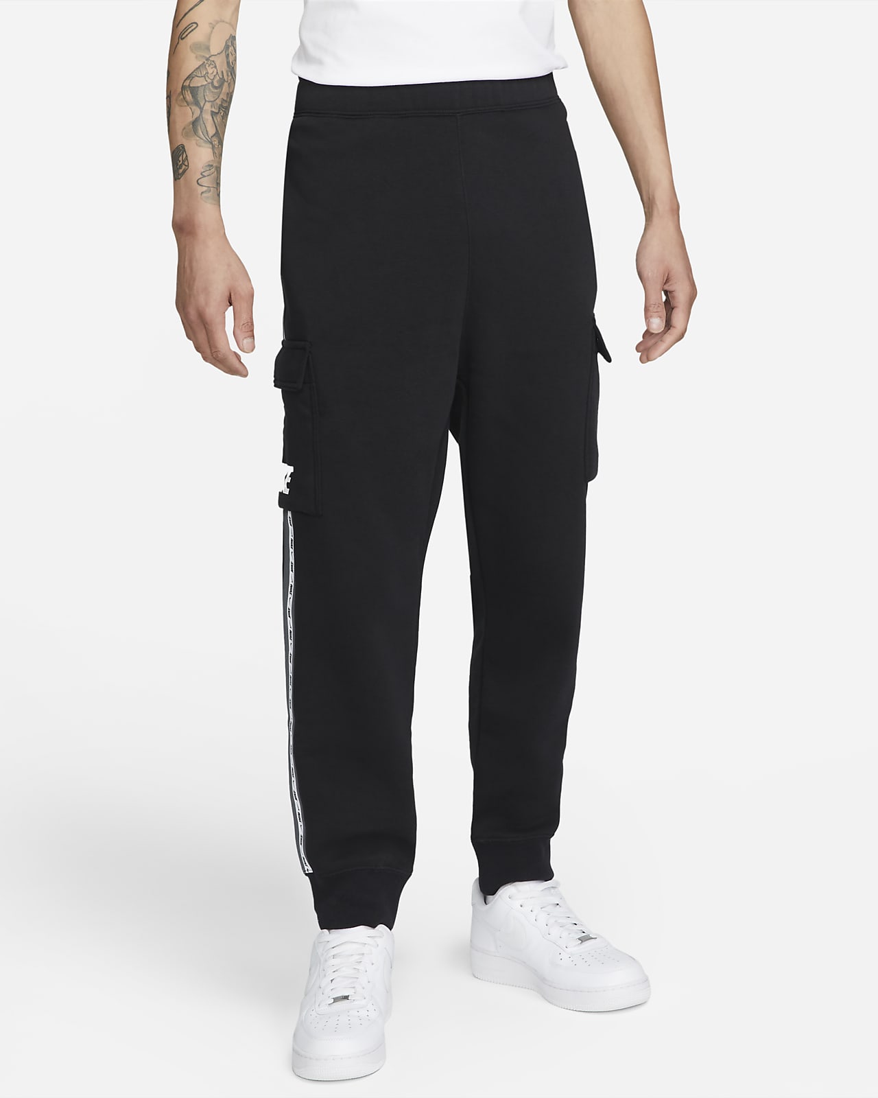 nike sportswear men's fleece cargo pants