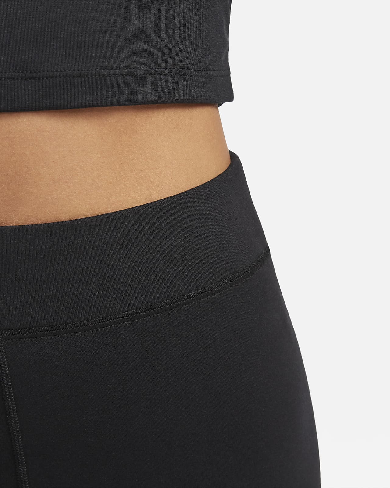 Nike Women's Sportswear Tight Fit High Rise Full Length Swoosh Leggings In  Black