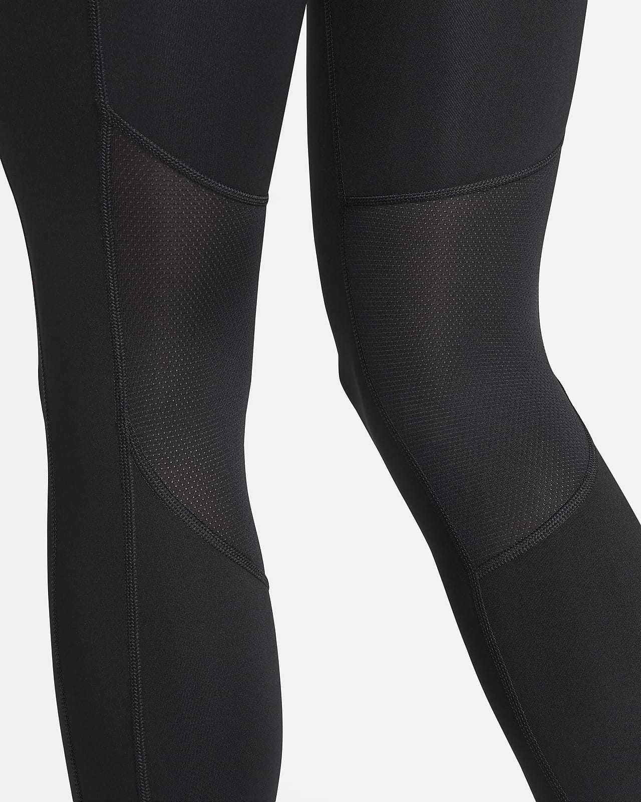 Nike Fast Mid-Rise 7/8 Graphic Leggings with Pockets 'Black/Cool Grey' -  FB4656-010