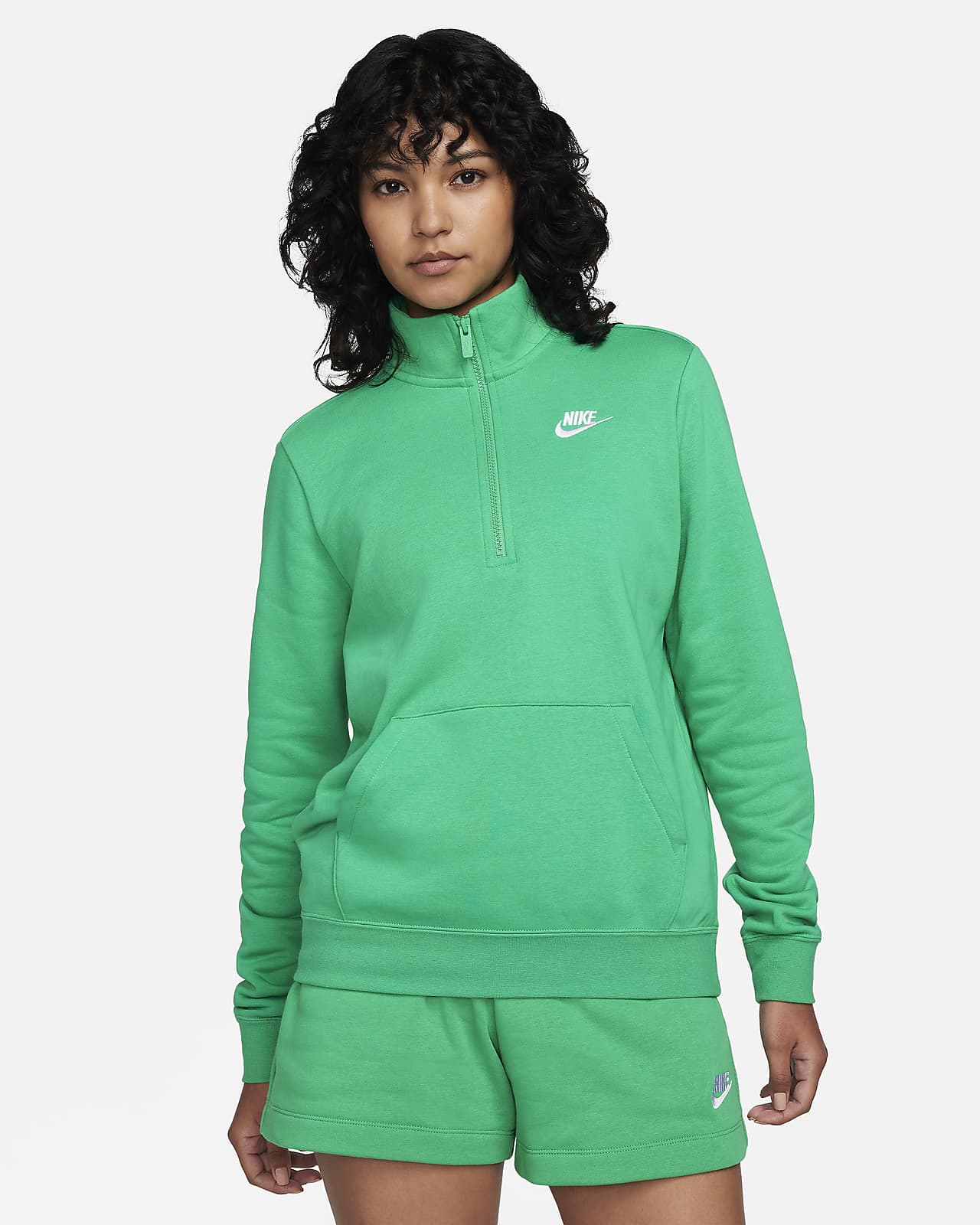 Sudadera de medio cierre para mujer Nike Sportswear Club Fleece